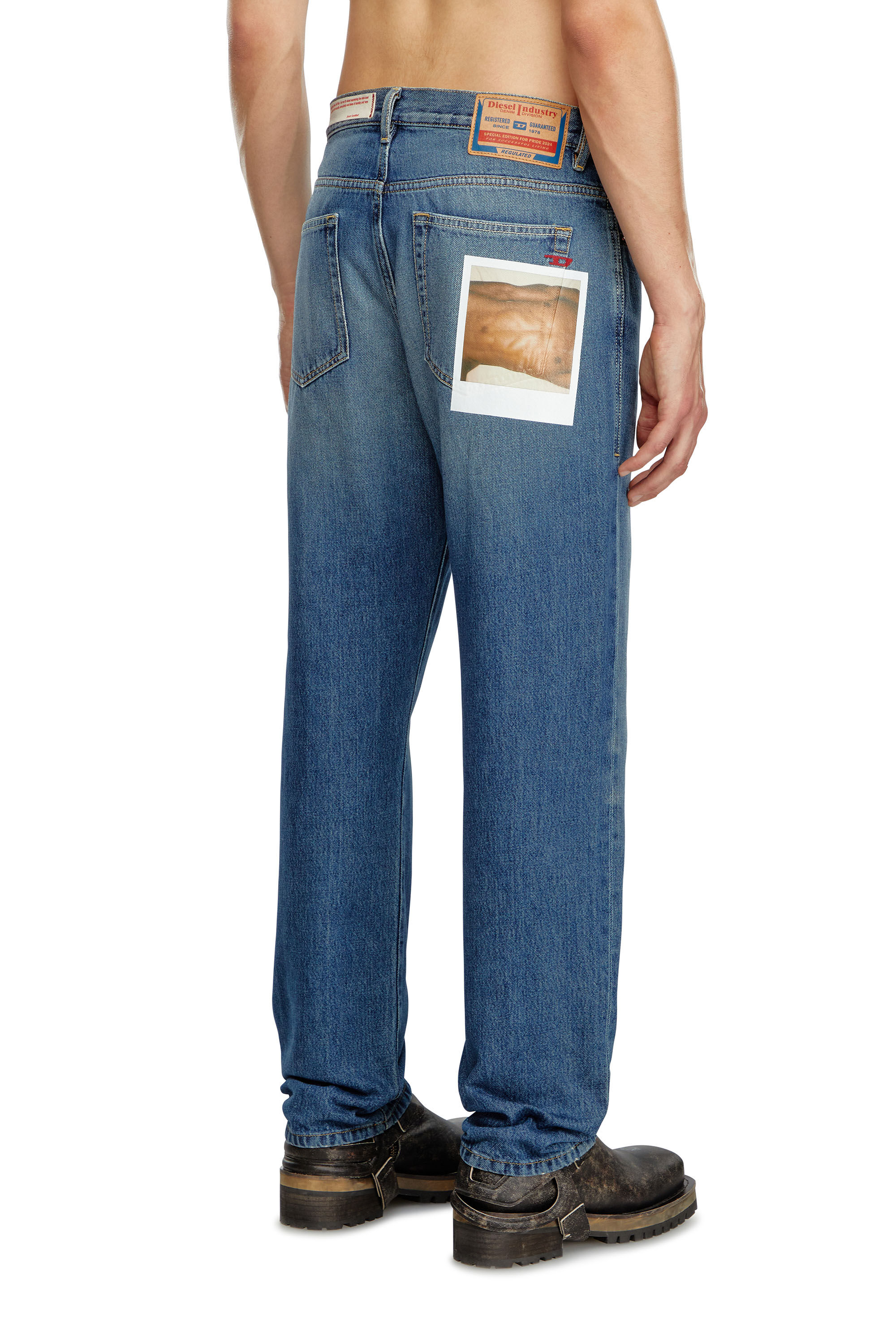 Diesel - Regular Jeans 2020 D-Viker 09L89 Mixte, Bleu moyen - Image 4