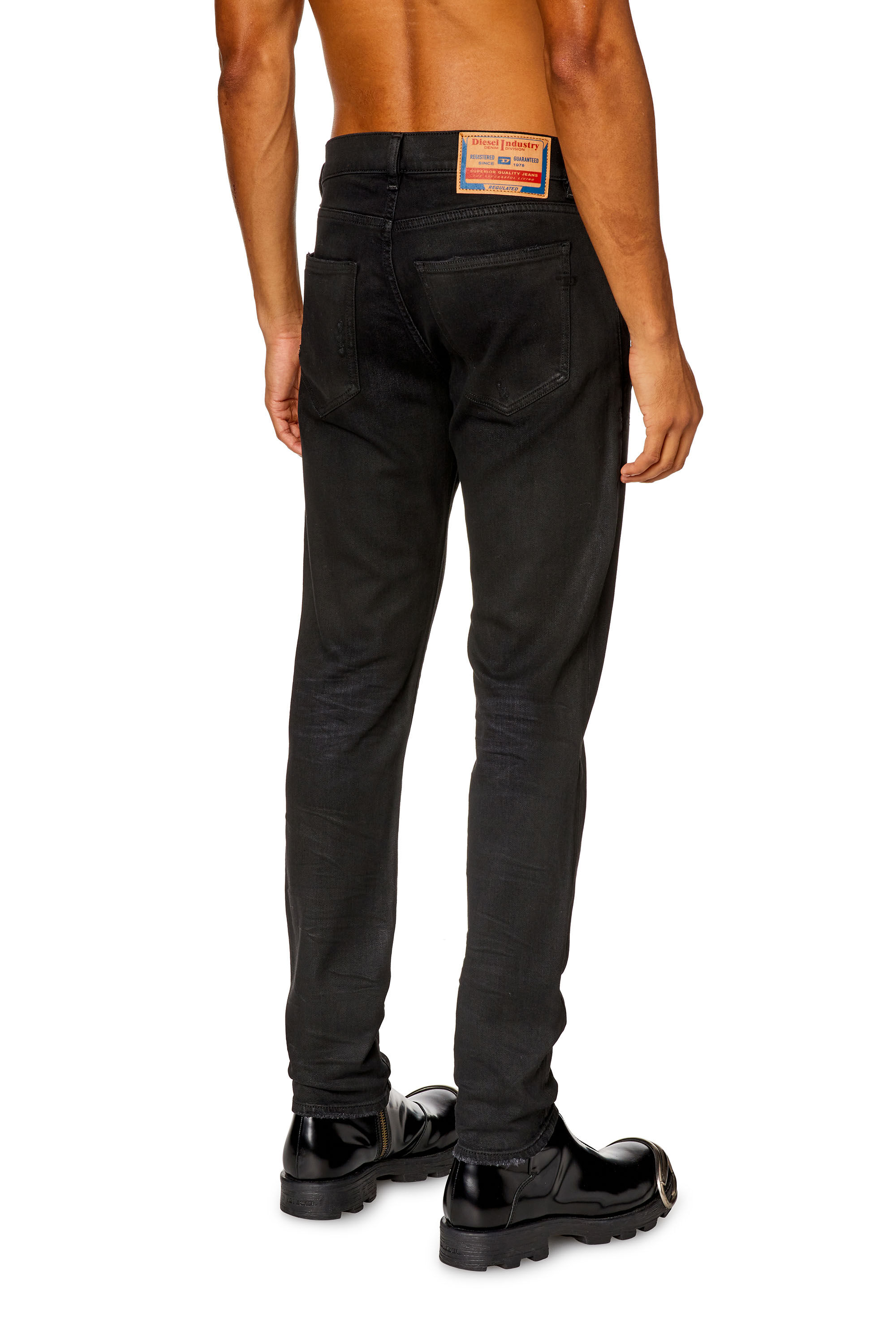 Diesel - Slim Jeans 2019 D-Strukt 09I19 Homme, Noir/Gris foncé - Image 4