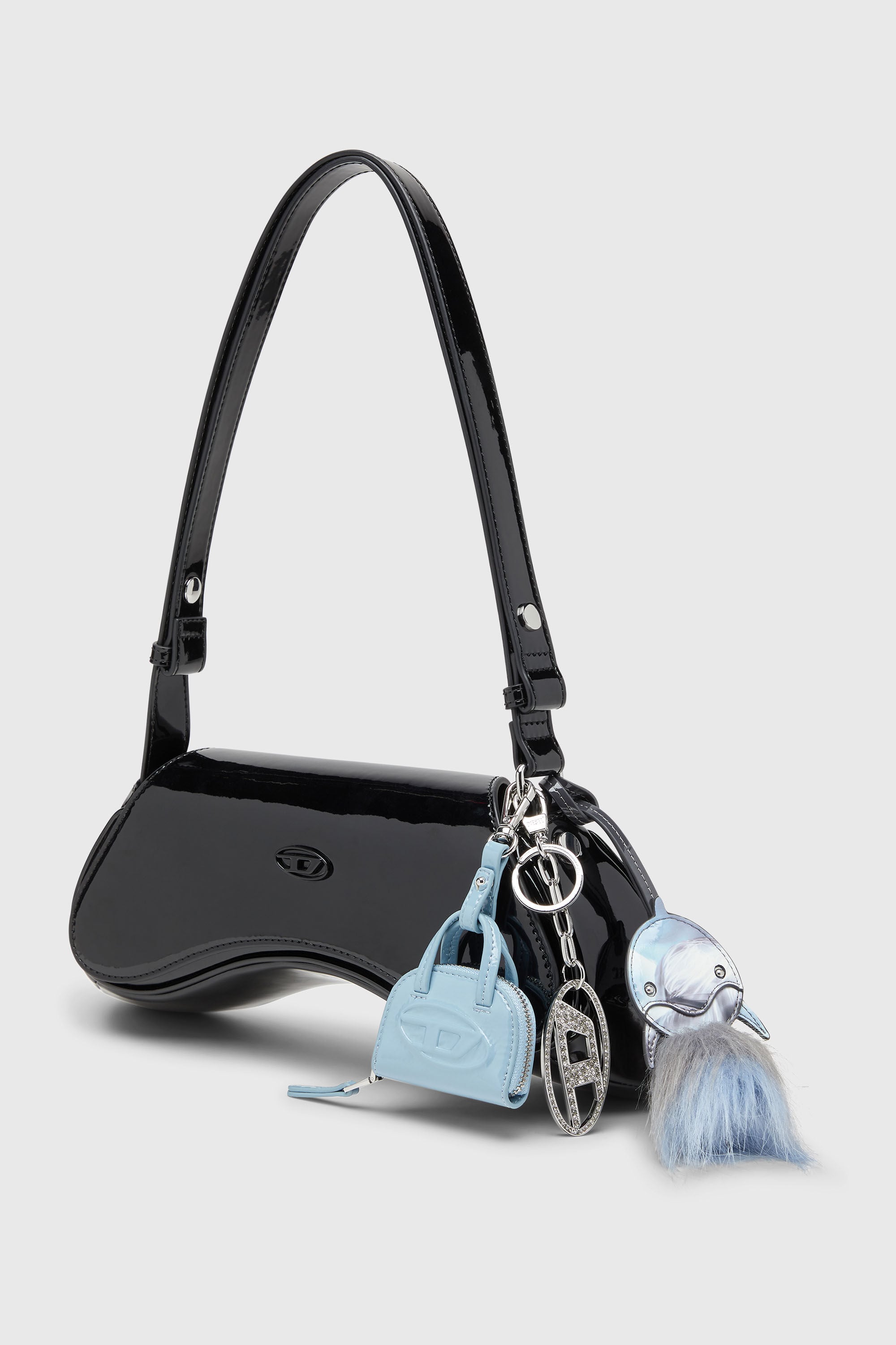 Diesel - PLAY CROSSBODY, Play-Bandolera brillante Mujer in Negro - 7