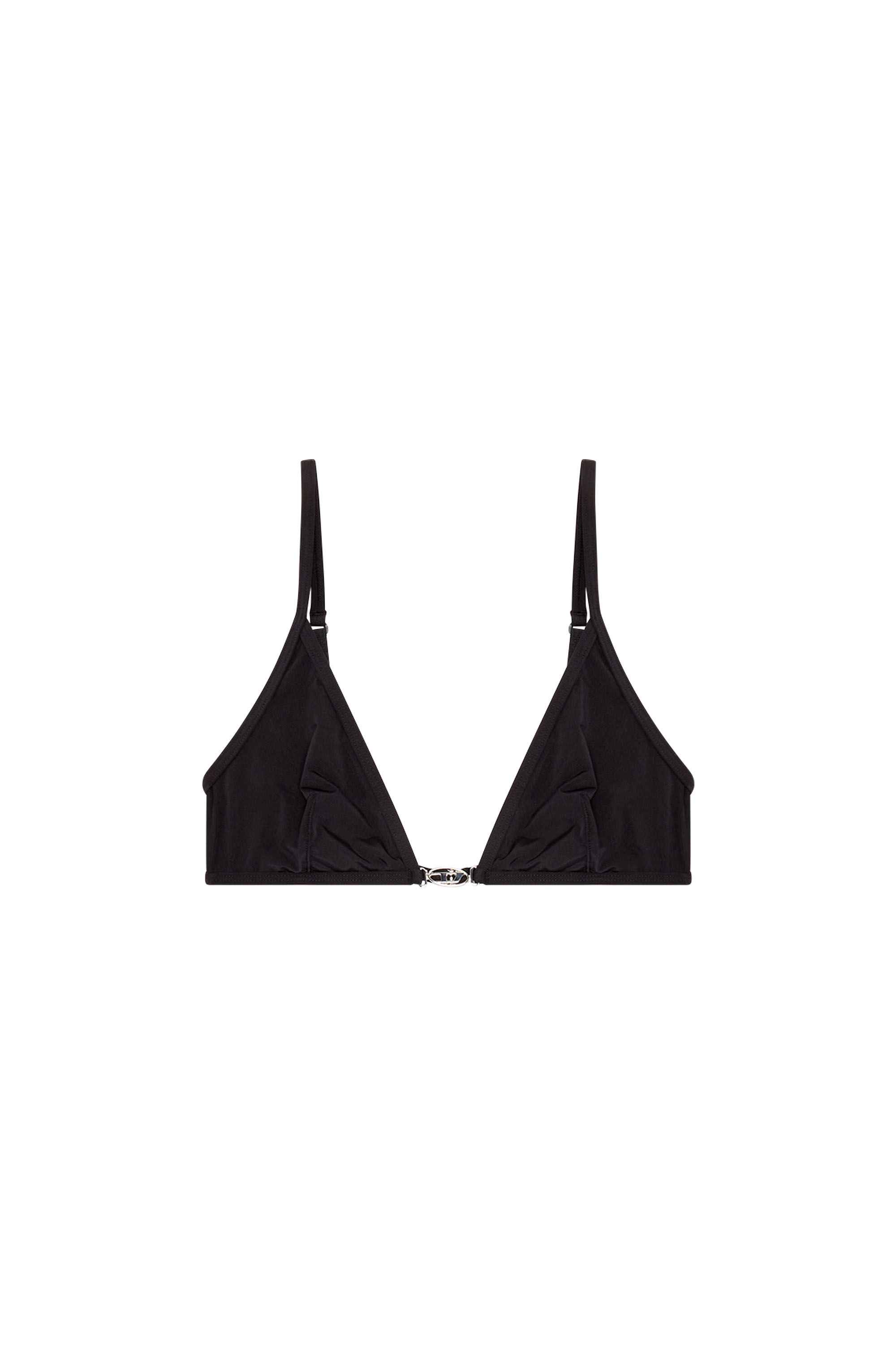 Women's Triangle bra with Oval D plaque | Black | Diesel