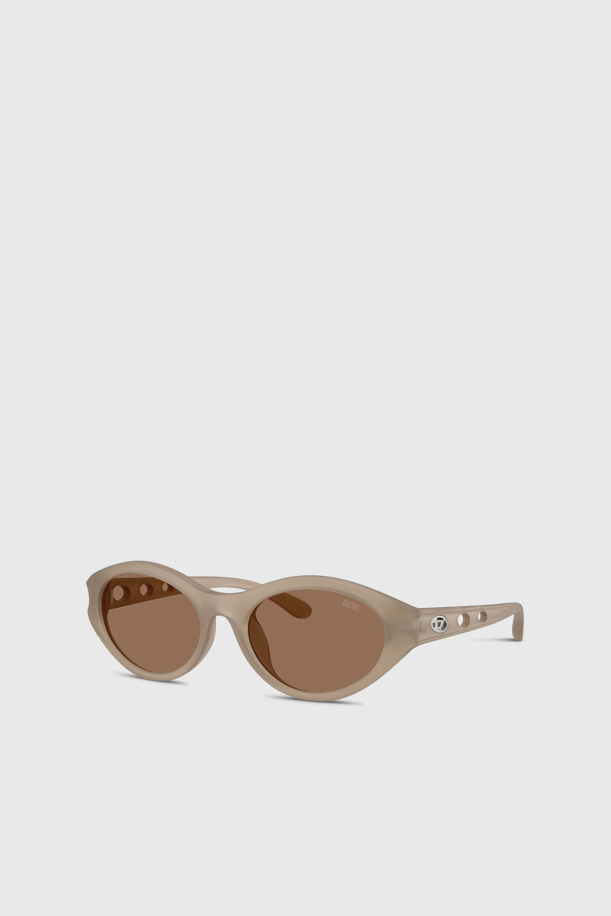 Women's Oval sunglasses | Beige | Diesel {{Country}}