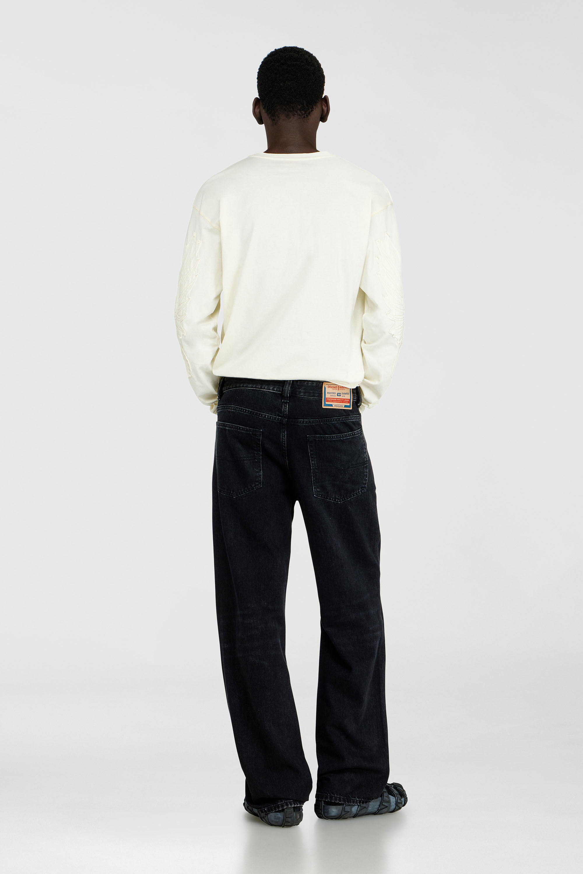 Men's Relaxed Jeans | Low Waist 2001 D-MacroBlack/Dark grey