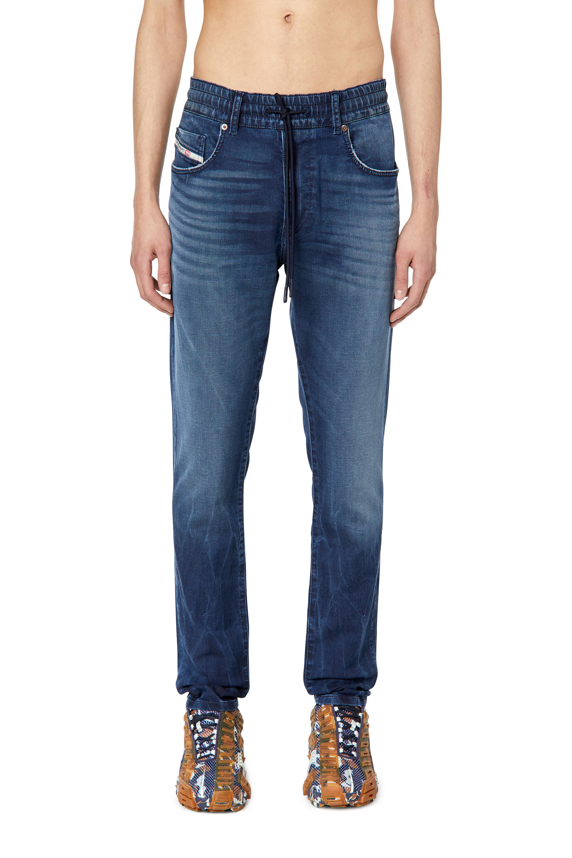 Diesel - Slim 2060 D-Strukt Joggjeans® 068DV, Male's Slim 2060 D-Strukt Joggjeans® in Dark Blue - 3