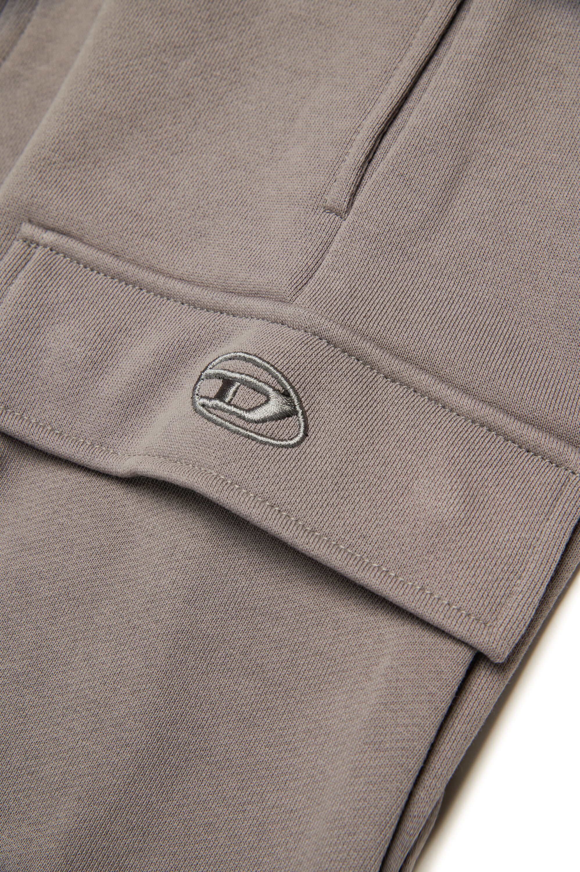 Diesel - PLEKOX, Male's Cargo sweatpants with Oval D embroidery in Grey - 4