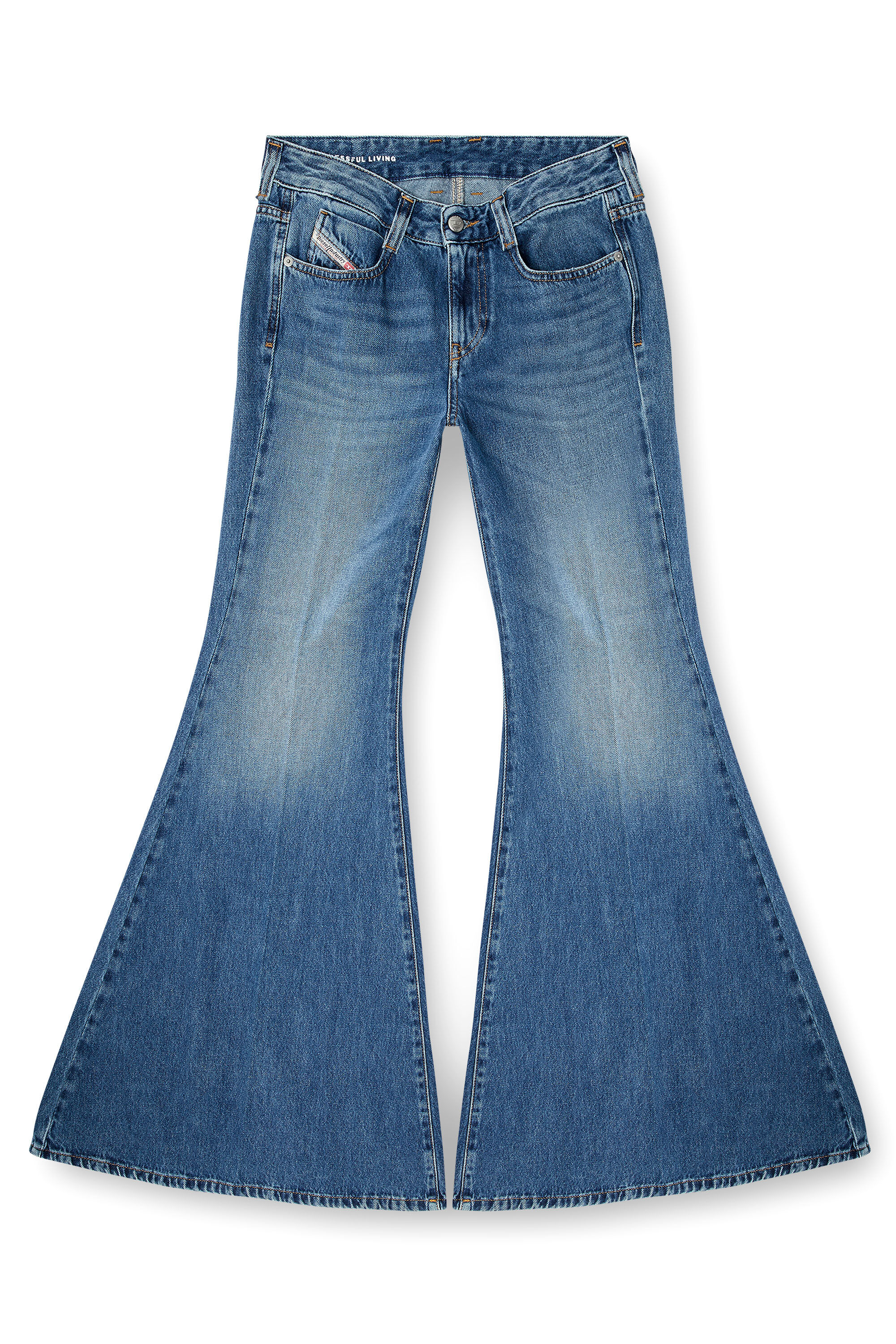 Women's Flare Jeans | Medium blue | Diesel 1970 D-Bleess