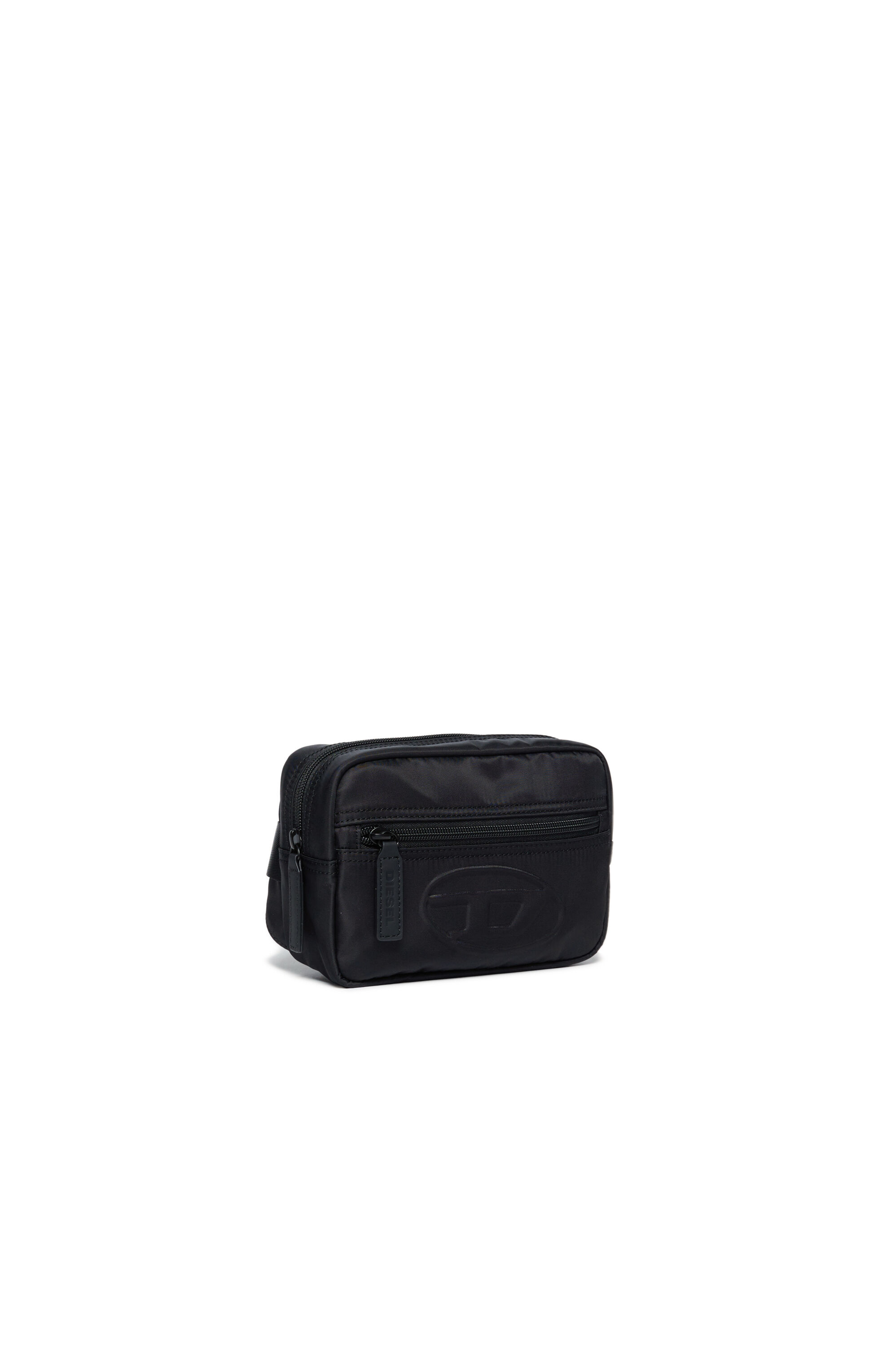 Diesel - WDEMBOSSED, Sac banane en nylon avec logo embossé Mixte in Noir - 2