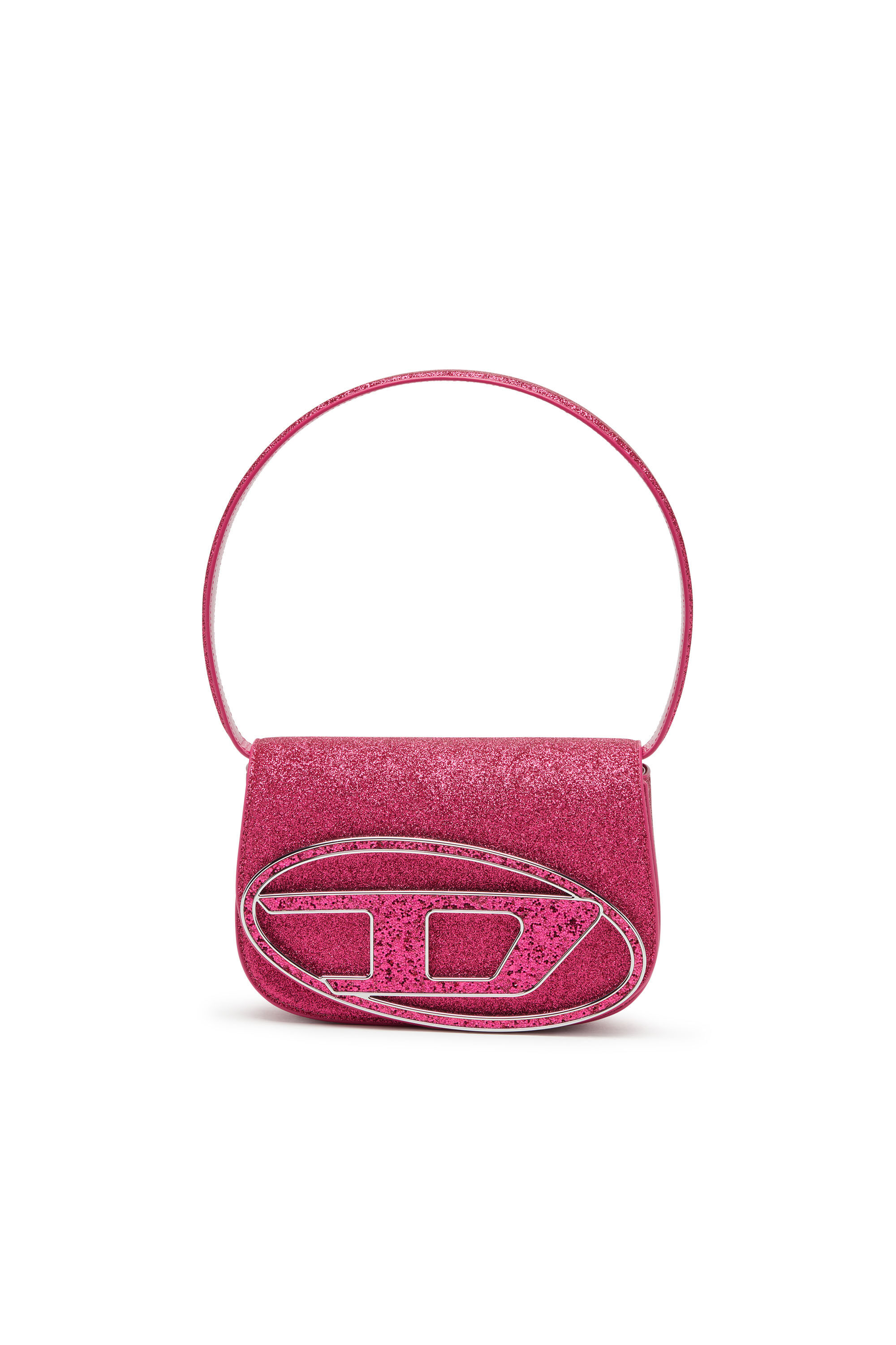 Diesel - 1DR, 1DR-Sac à bandoulière iconique en tissu pailleté Femme in Rose - 1