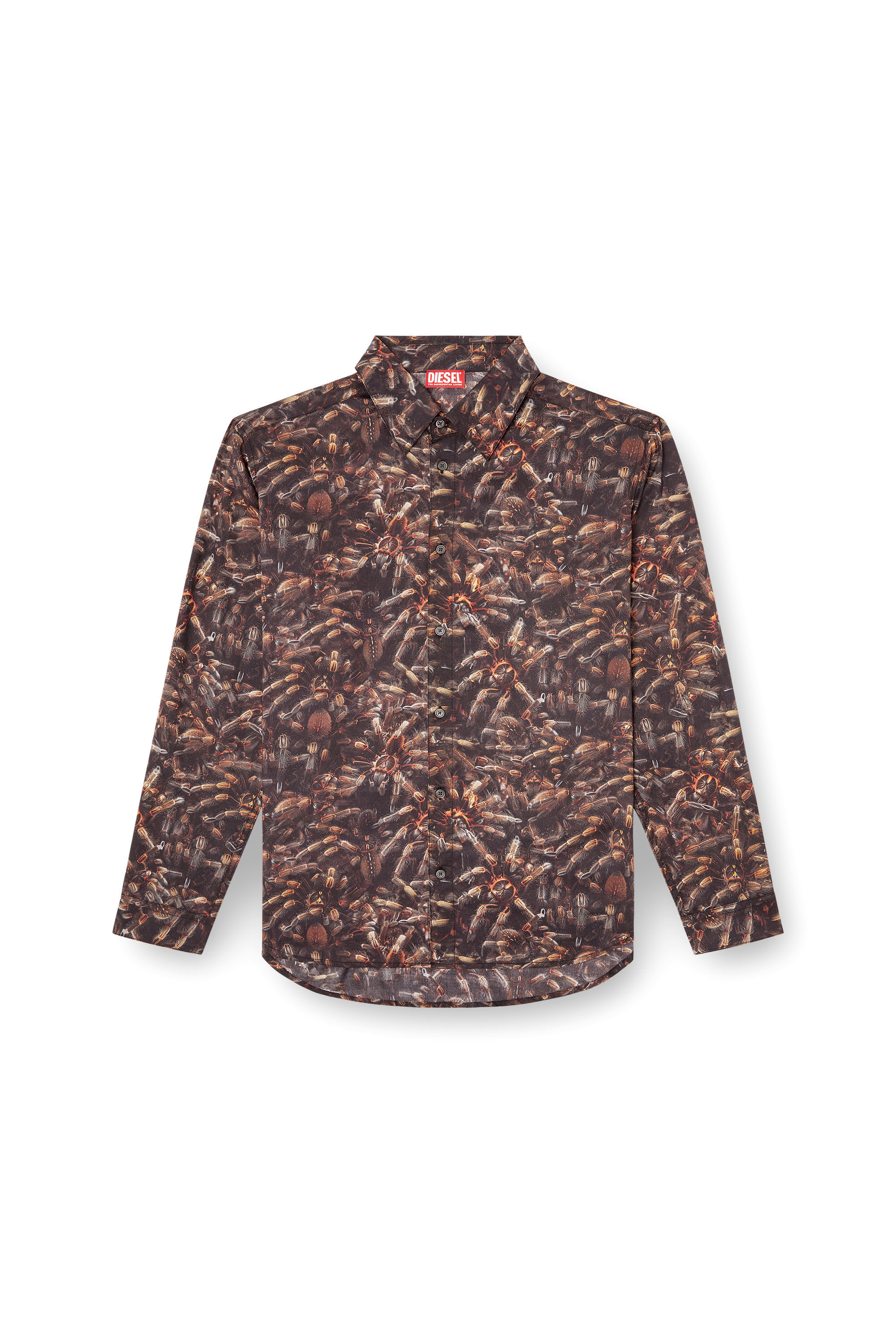 Diesel - S-SIMPLY-SPIDER-PJBK, Male's Lyocell shirt with all-over print in null - 2