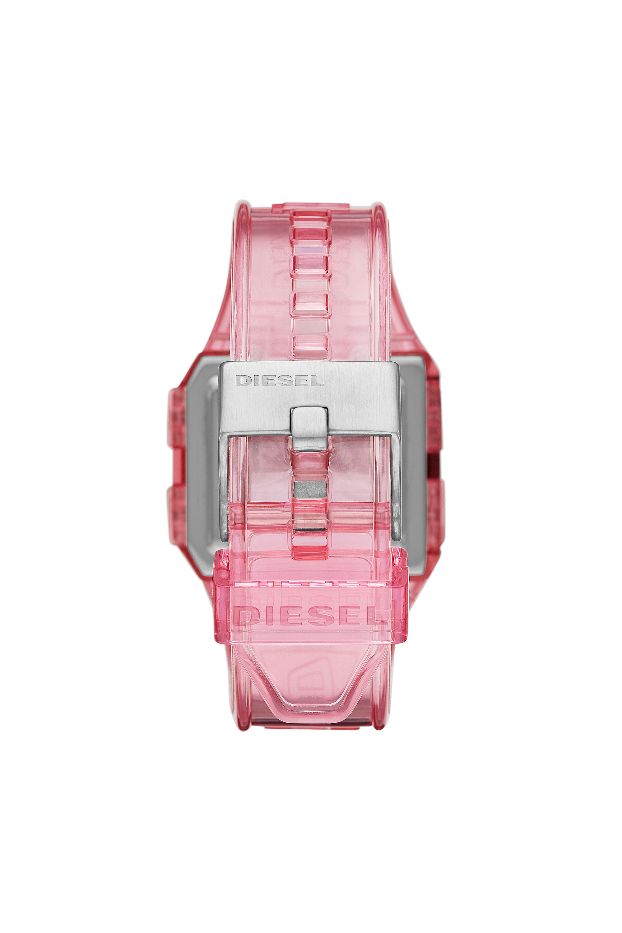 Diesel - DZ1920, Unisex's Chopped Digital Millennial Pink Transparent Watch in Pink - 2