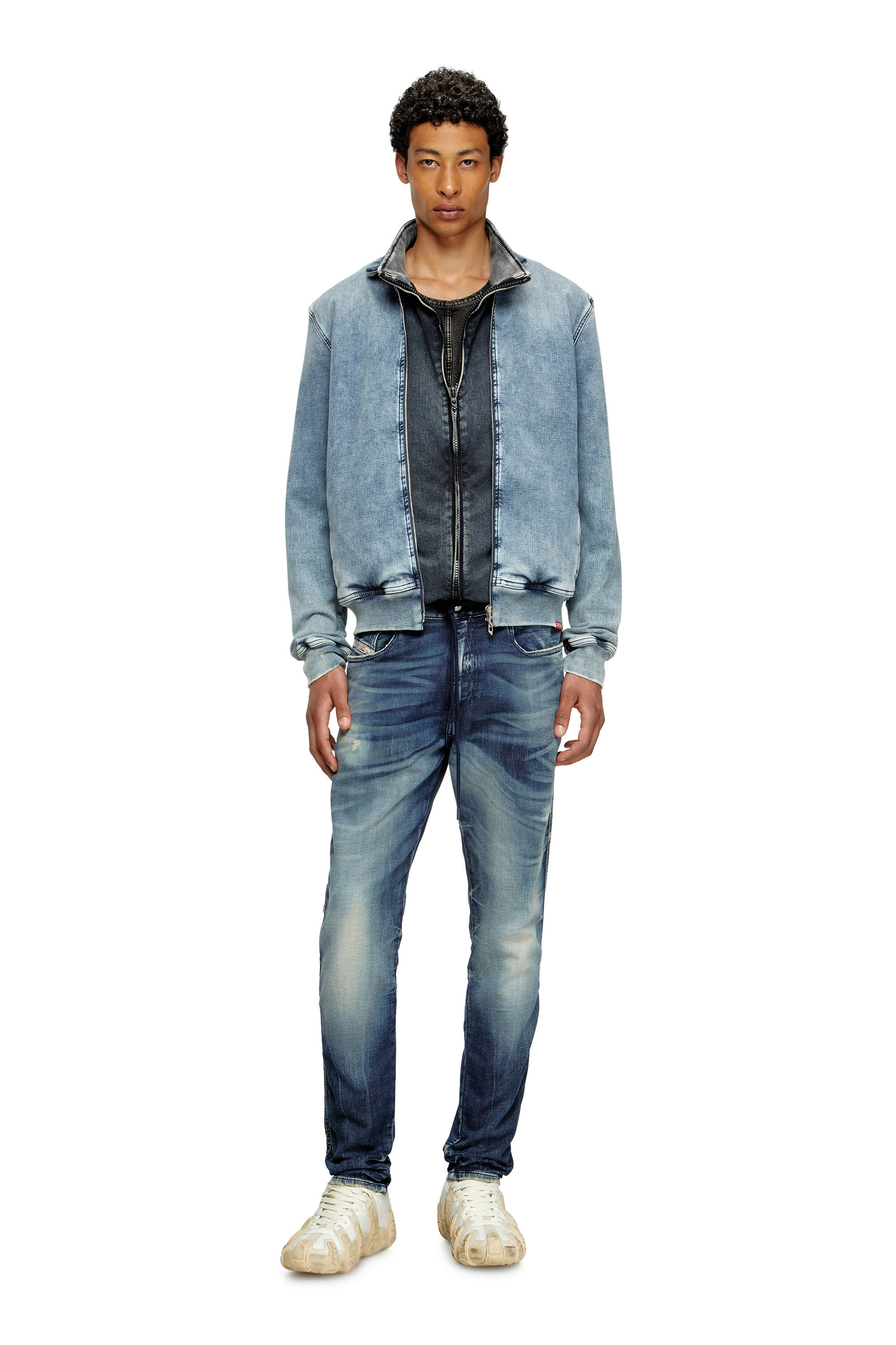 DIESEL ジョグジーンズジップアップブルゾン　デニム DIESEL（ディーゼル） デニム柄 ジョグジーンズ JOGG JEANS デジタル