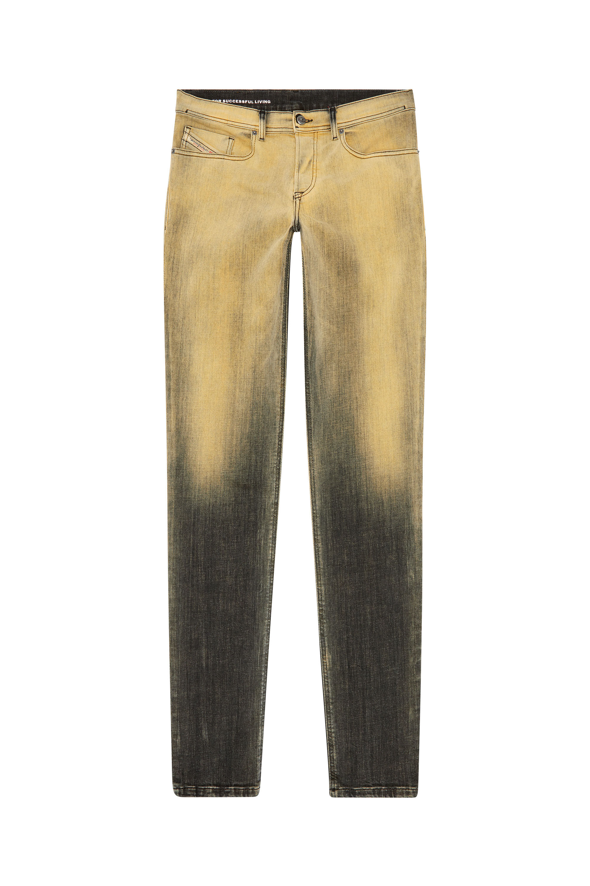 Diesel - Male's Regular Jeans 2023 D-Finitive 09J85, Black/Yellow - 2