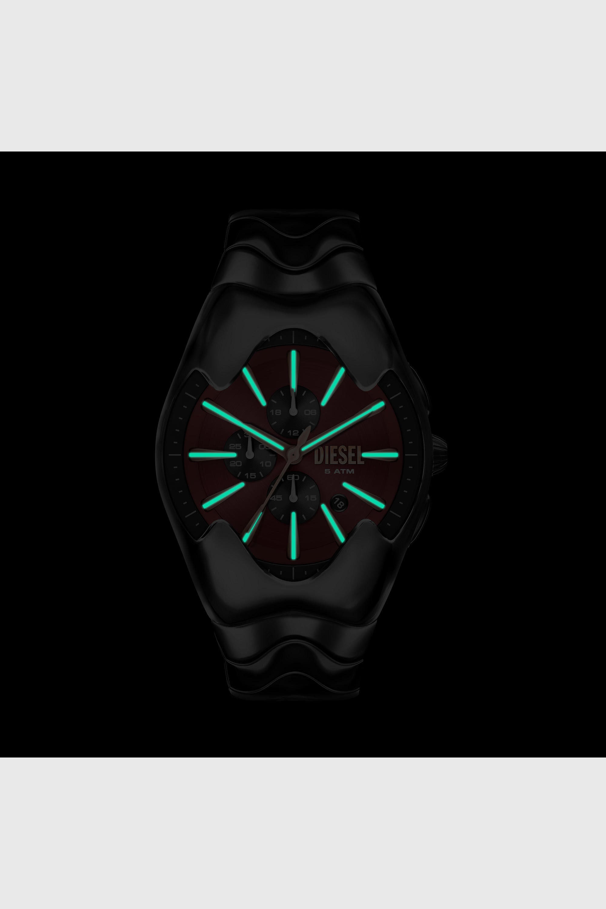 Diesel - DZ4713 WATCH, Male's Mercurial gunmetal stainless steel watch in Black - 6
