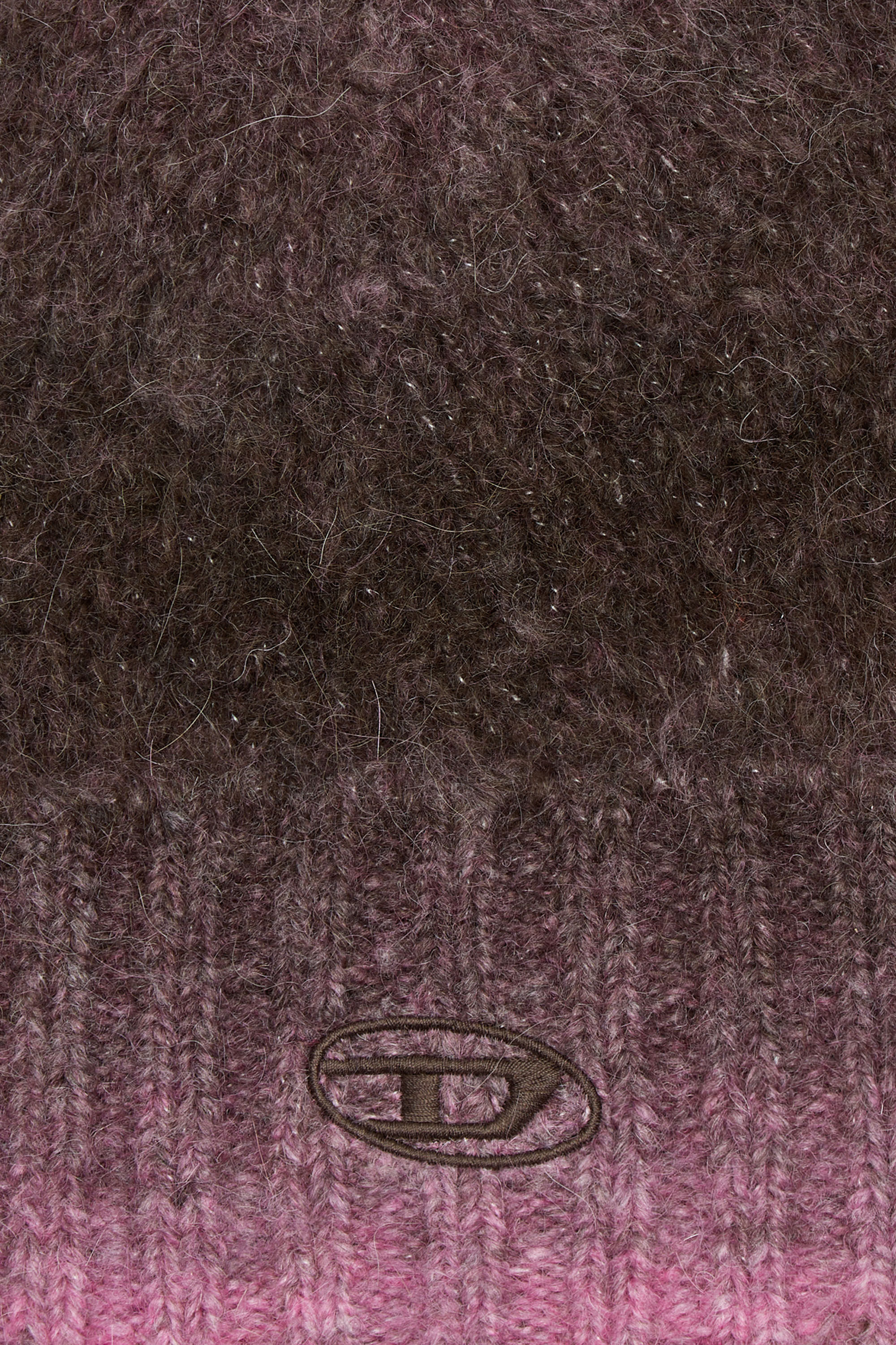 Diesel - K-PELO, Bonnet en alpaga avec broderie Oval D Mixte in Violet - 3