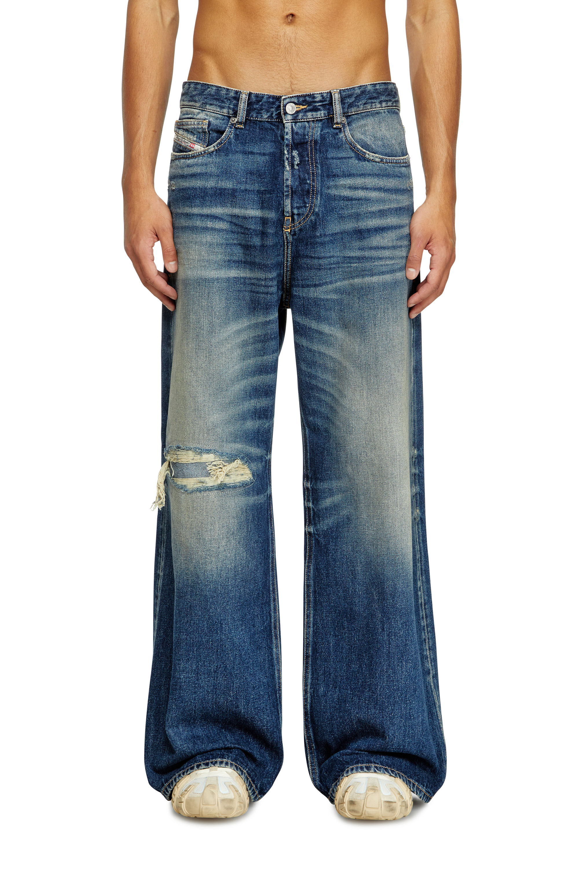 Men's Relaxed Jeans | Low Waist D-RiseDark Blue | Diesel MX