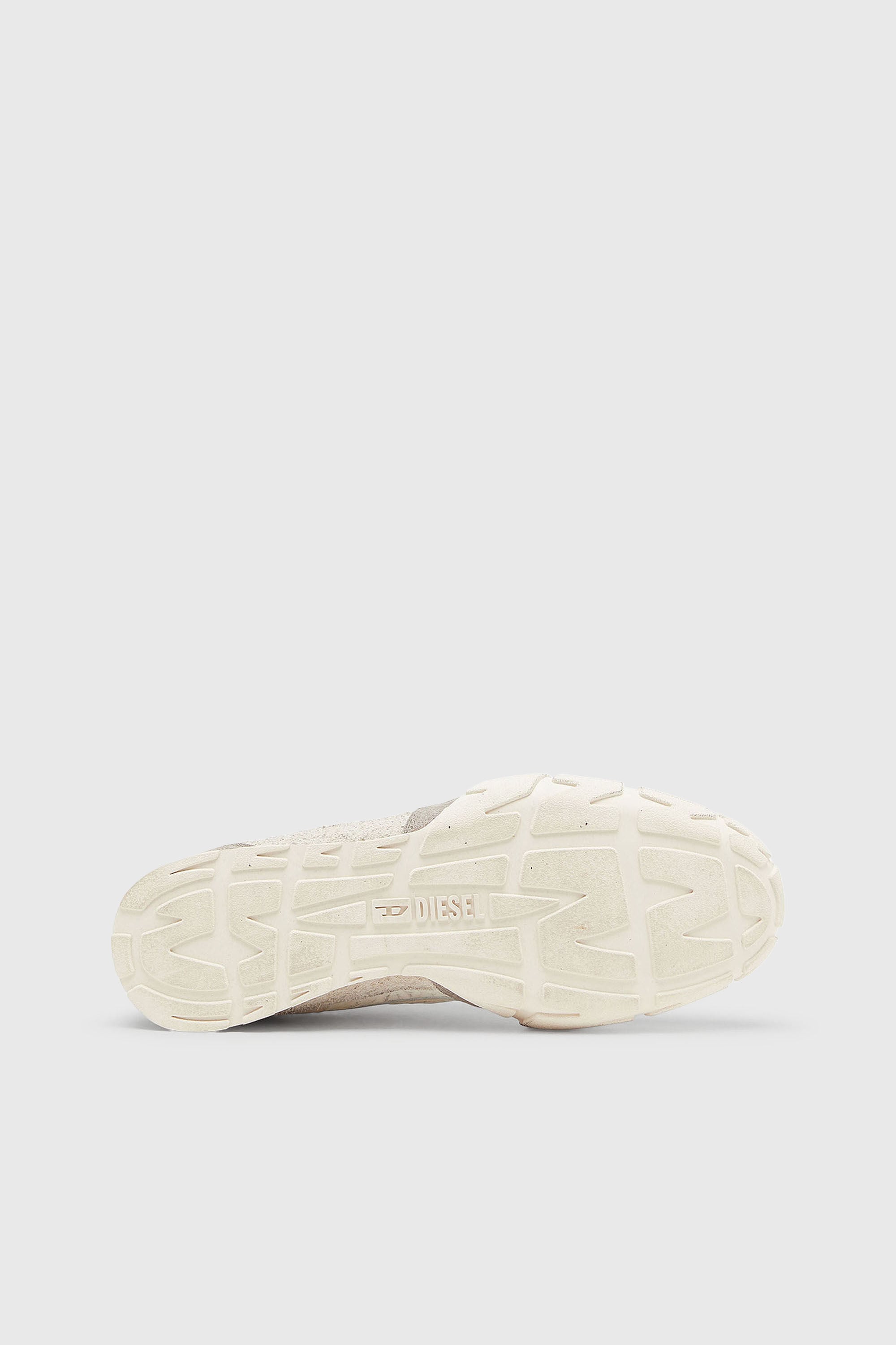 Diesel - S-PAGODHA LOW W, Female's S-Pagodha - Sneakers in leather and nylon with foam tongue in White/Grey - 5