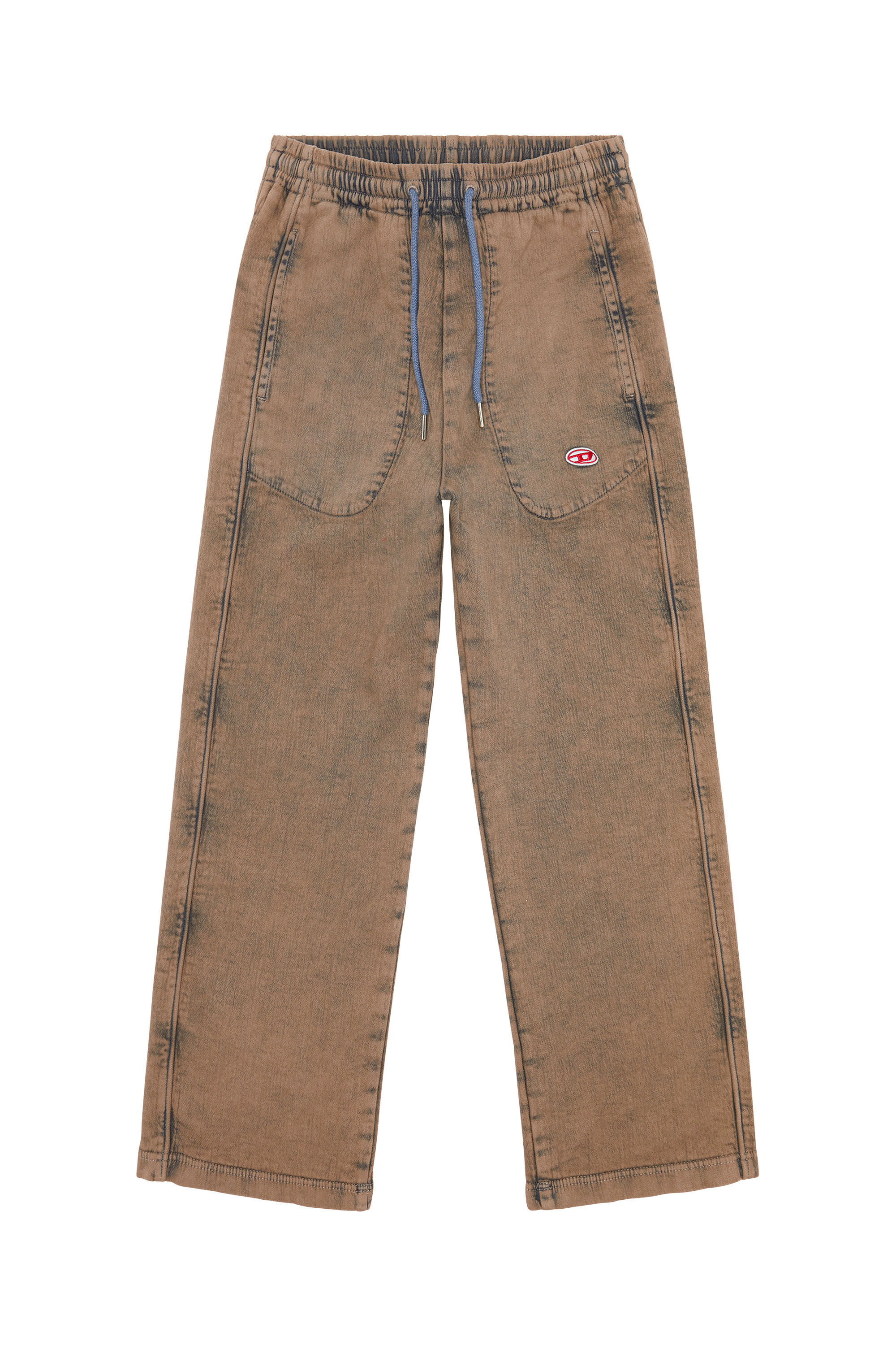 Diesel - Straight D-Martians Track Denim 09H04, Unisex's Straight D-Martians Track Denim in Light Brown - 2