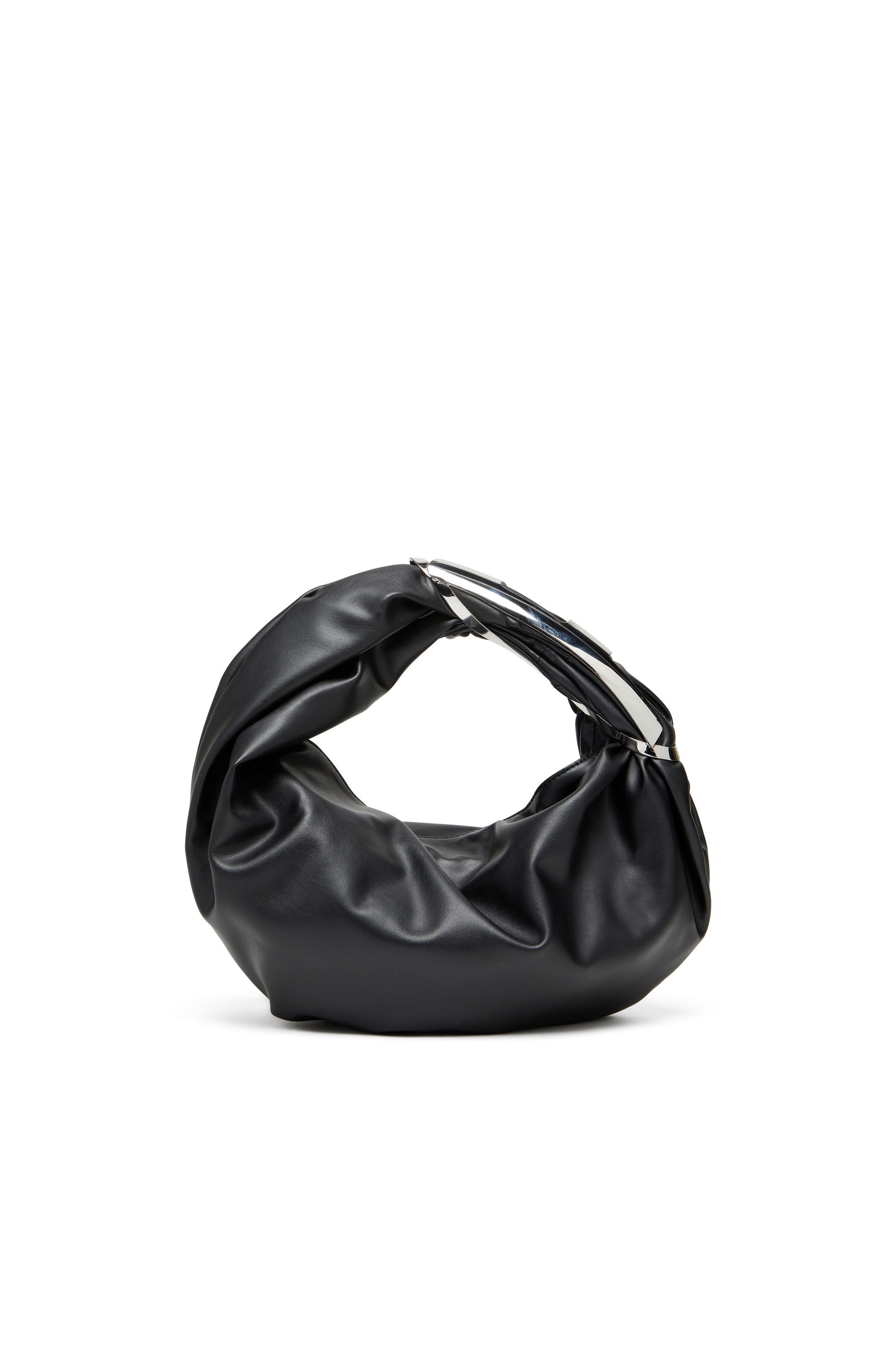 Diesel - GRAB-D HOBO S, Female's Grab-D S-Hobo bag with Oval D handle in Black - 3