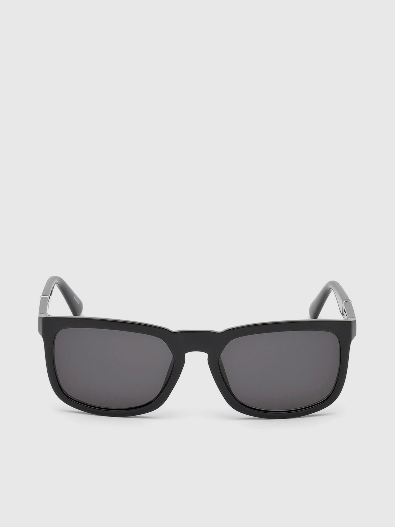 Diesel - DL0262, Unisex's Rectangular eyewear with slanting detail in Black - 1