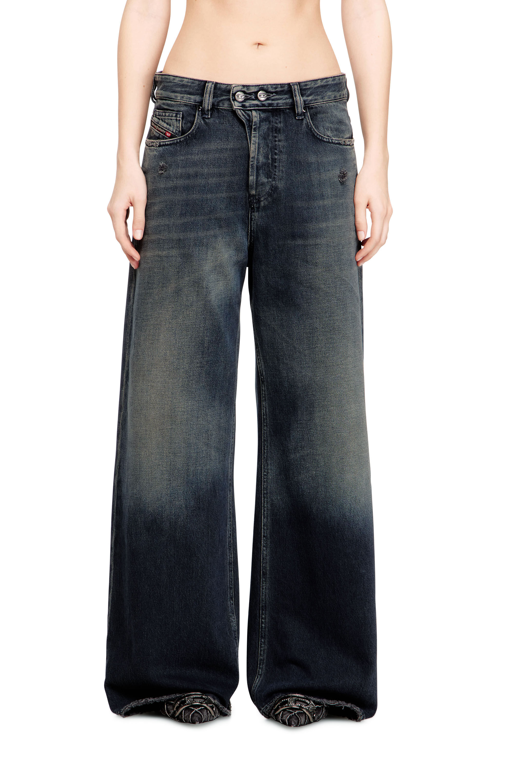 POP シーガル サイズＬ Women's Relaxed Jeans | Dark Blue | Diesel 1996 D-Sire