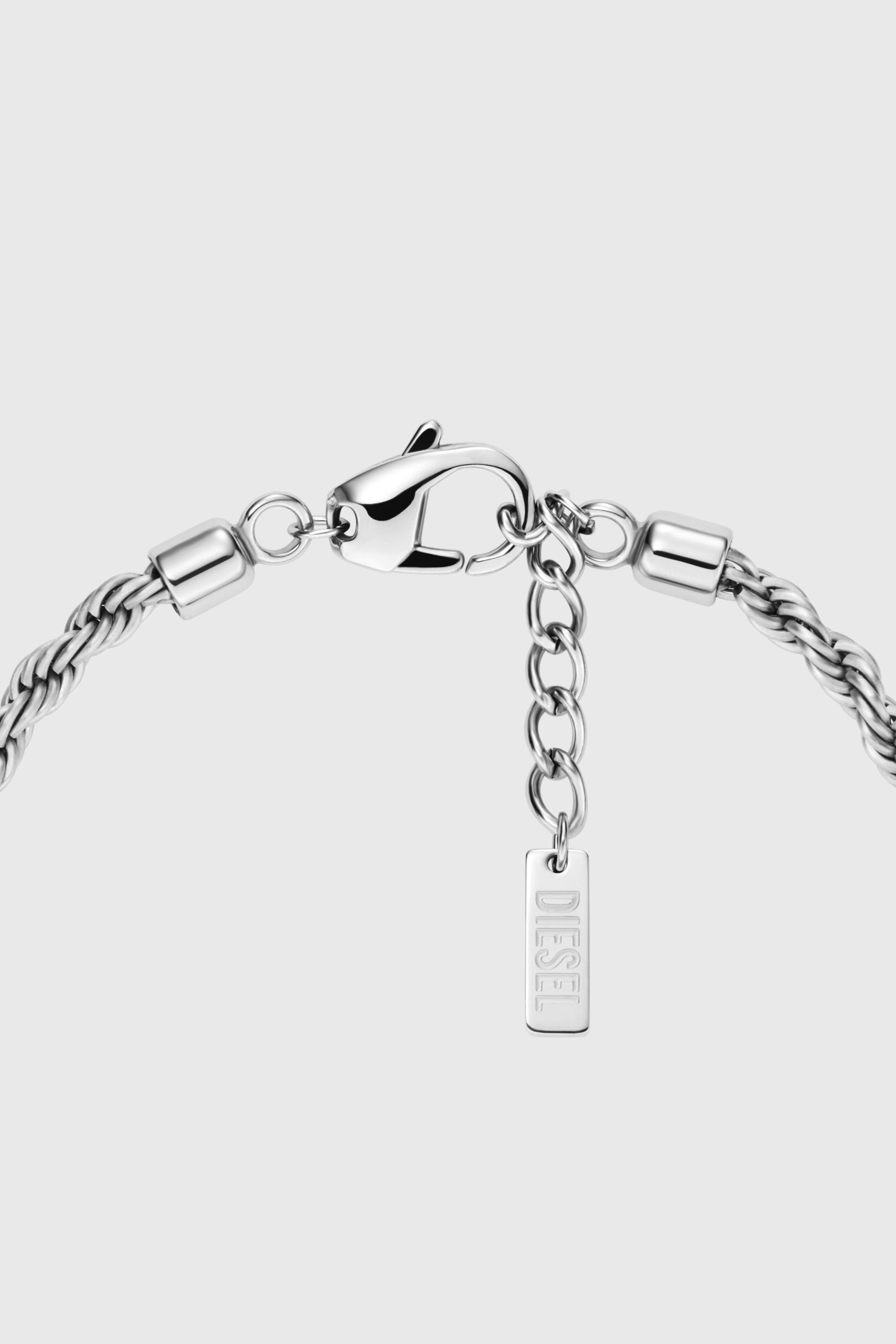 Diesel - DX1622040 JEWELLERY, Pulsera con charms de acero inoxidable Unisex in Plateado - 2