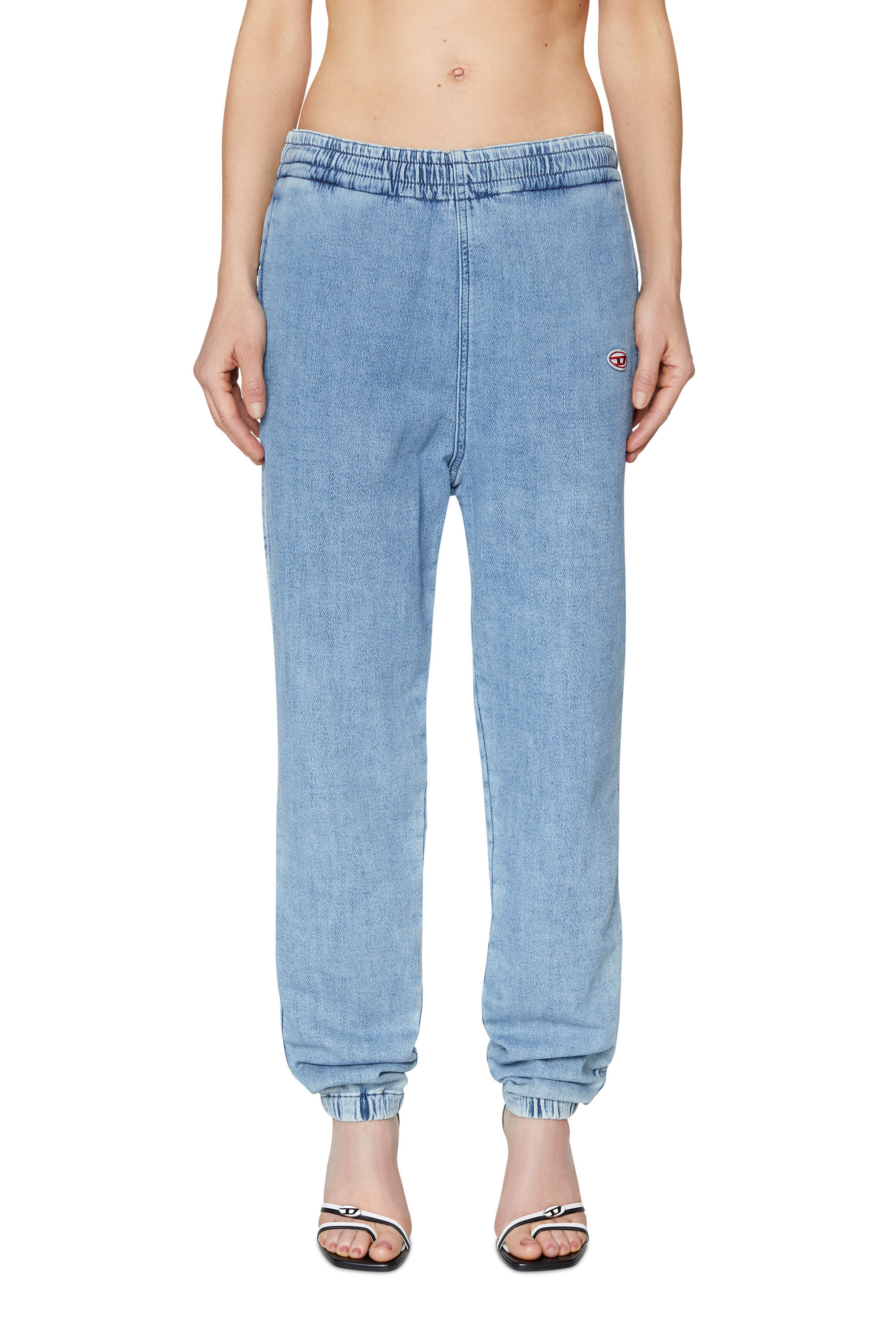 Diesel - Female's Tapered D-Lab Track Denim 09D01, Light Blue - 3