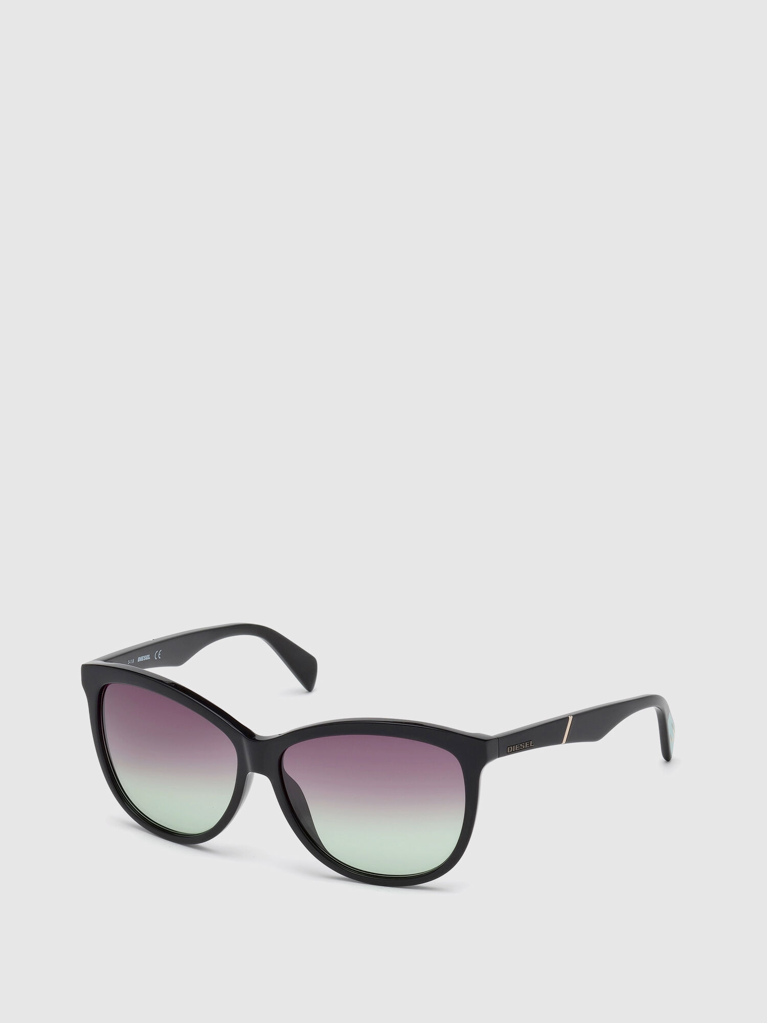 Diesel - DL0221, Female's Acetate shiny finishes eyewear in Black - 4