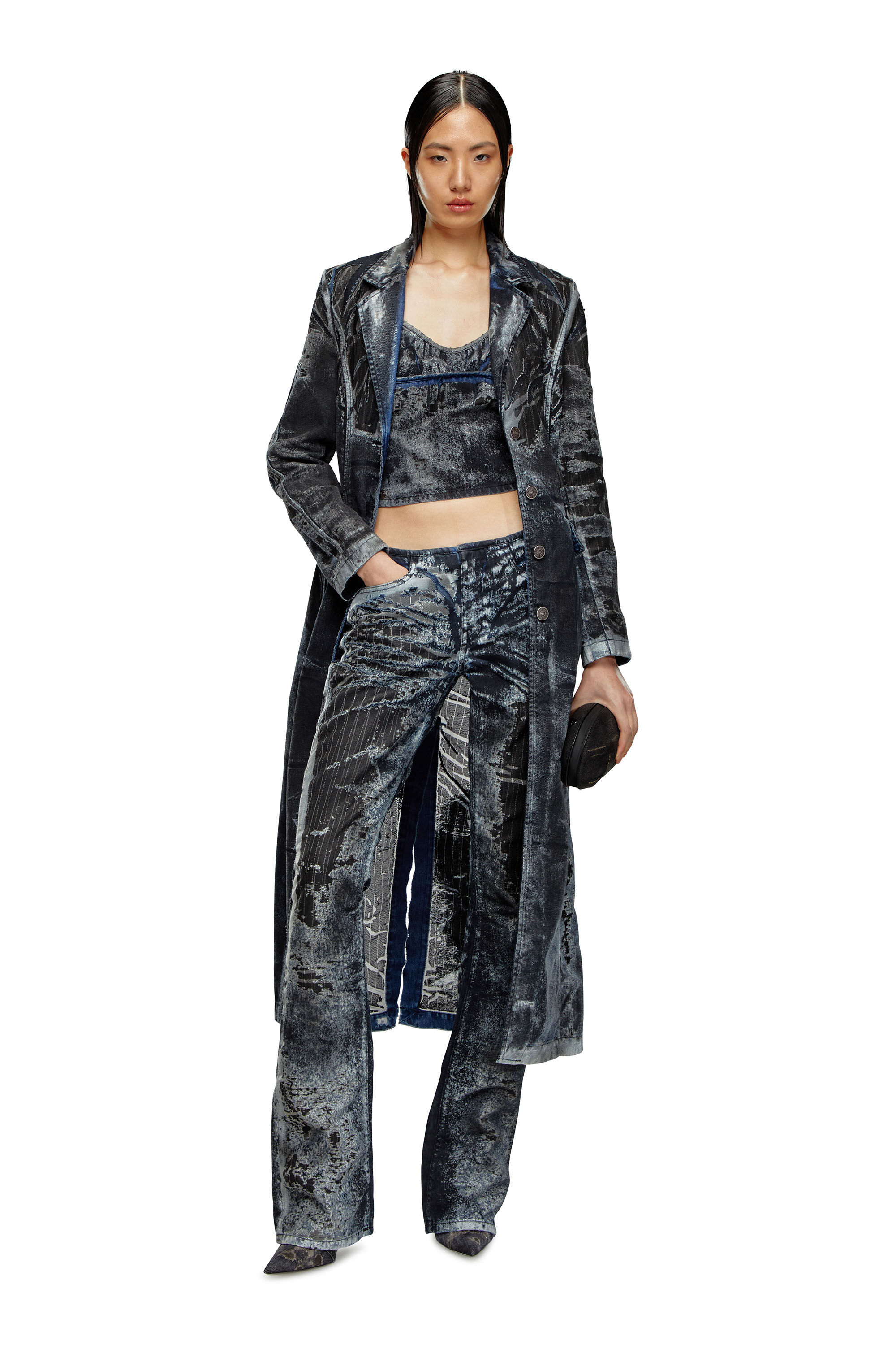 Diesel - Female's Bootcut Jeans D-Shark 068MU, Blue/Black - 1