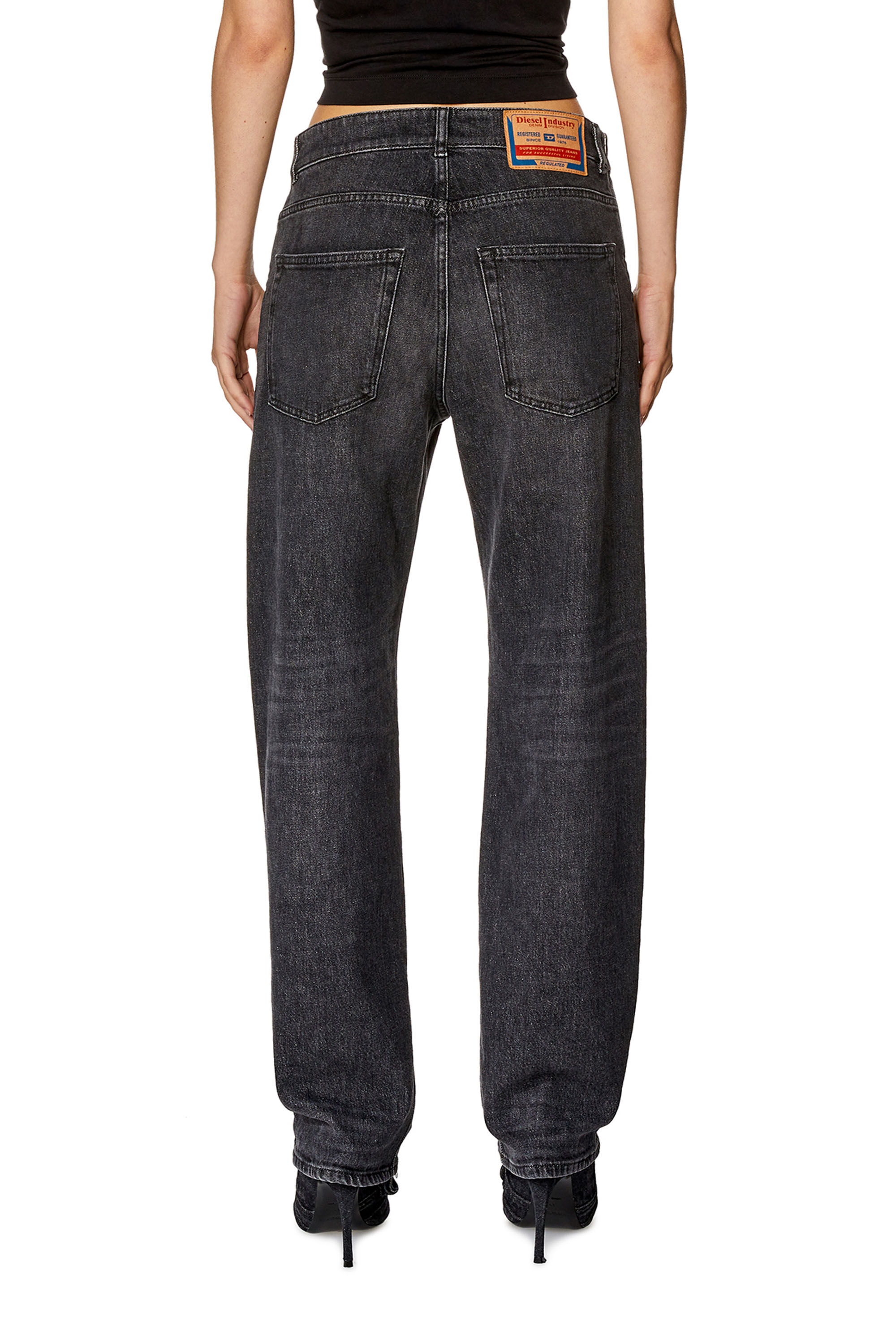 Diesel - Regular Jeans 1988 D-Ark 0CKAH Femme, Noir/Gris foncé - Image 4