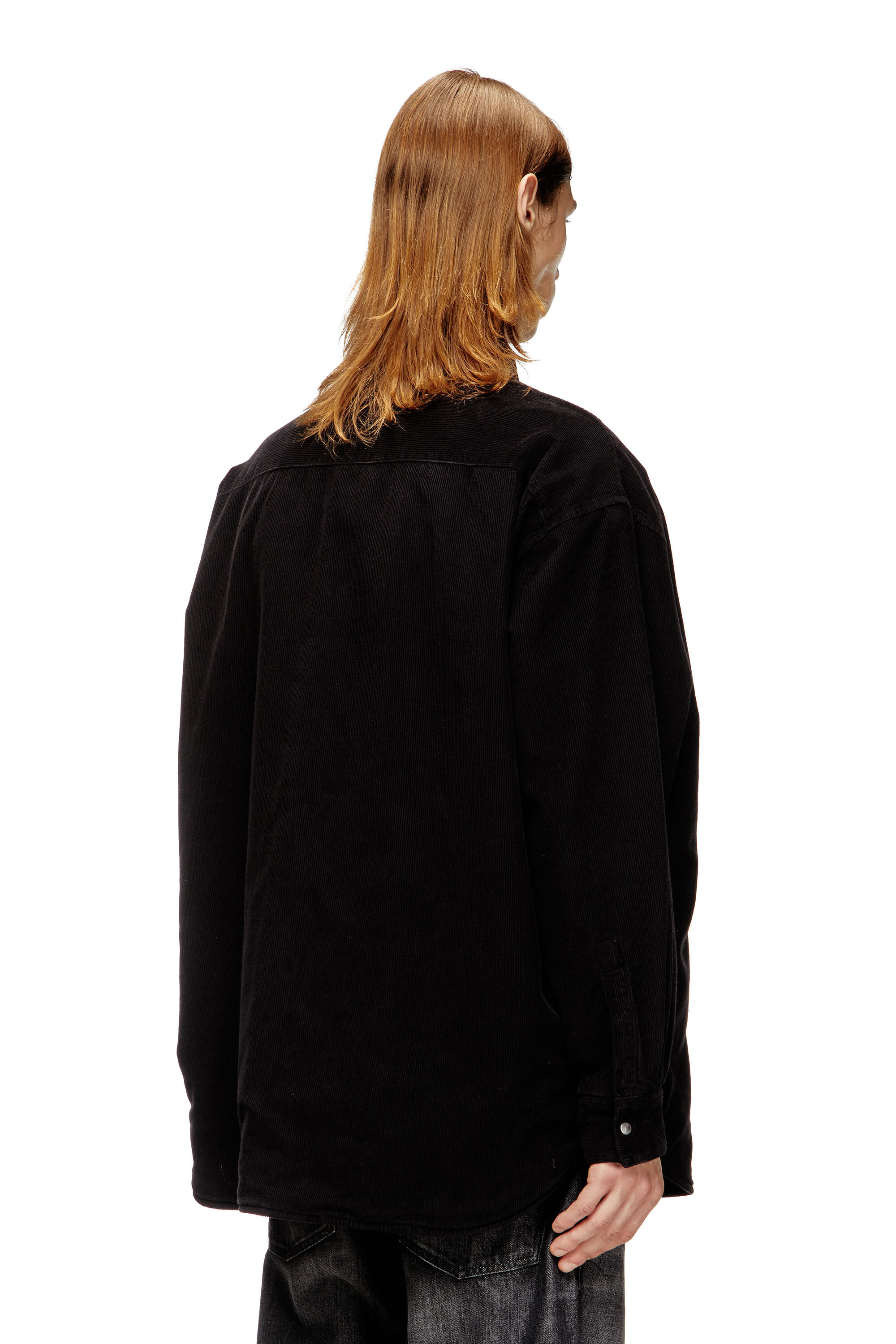 Diesel - S-BAGGY-PADD-HGBK, Male's Cotton shirt with Oval D embroidery in null - 5