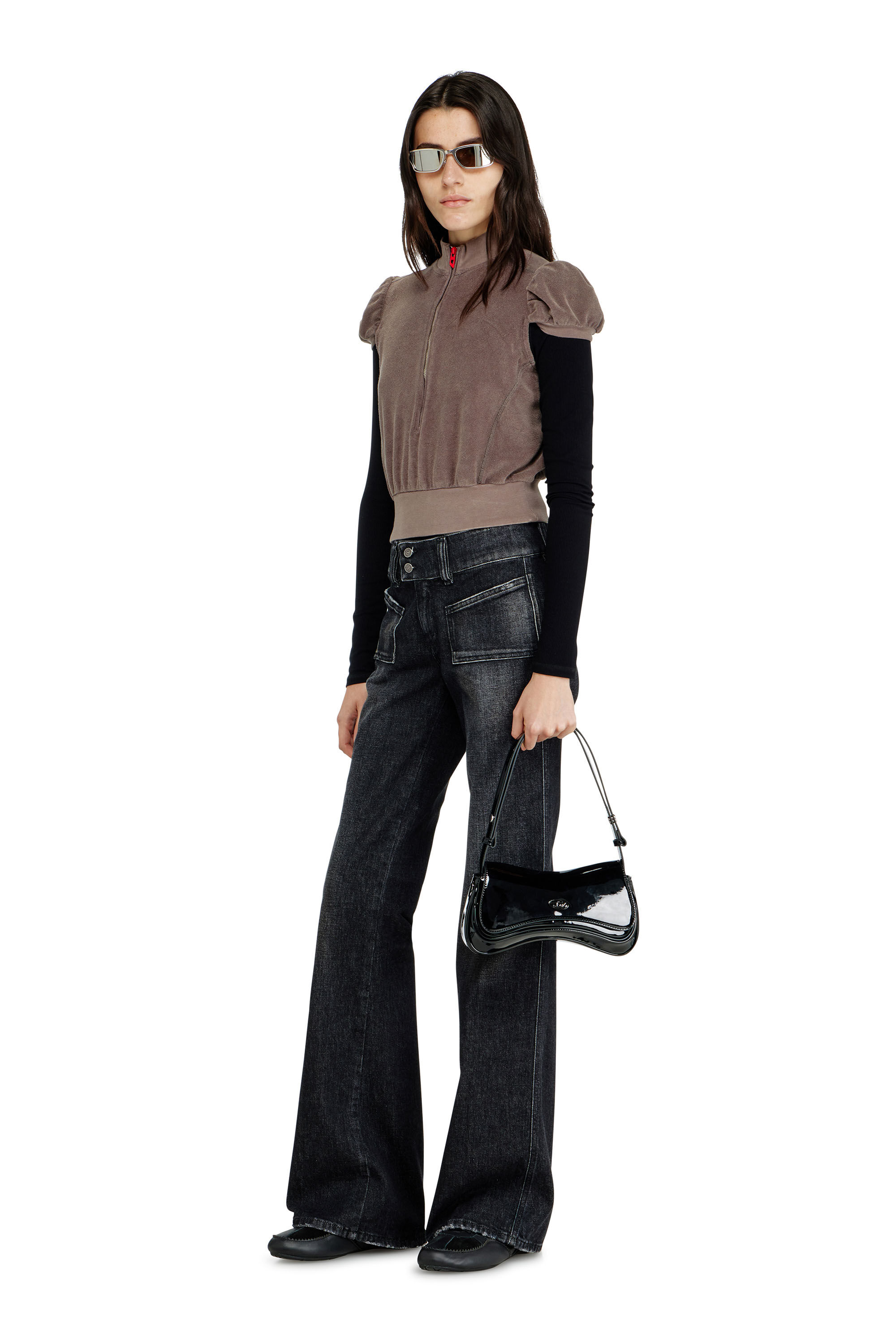 Women's Play-Clutch in glossy PU | Black | Diesel {{Country}}