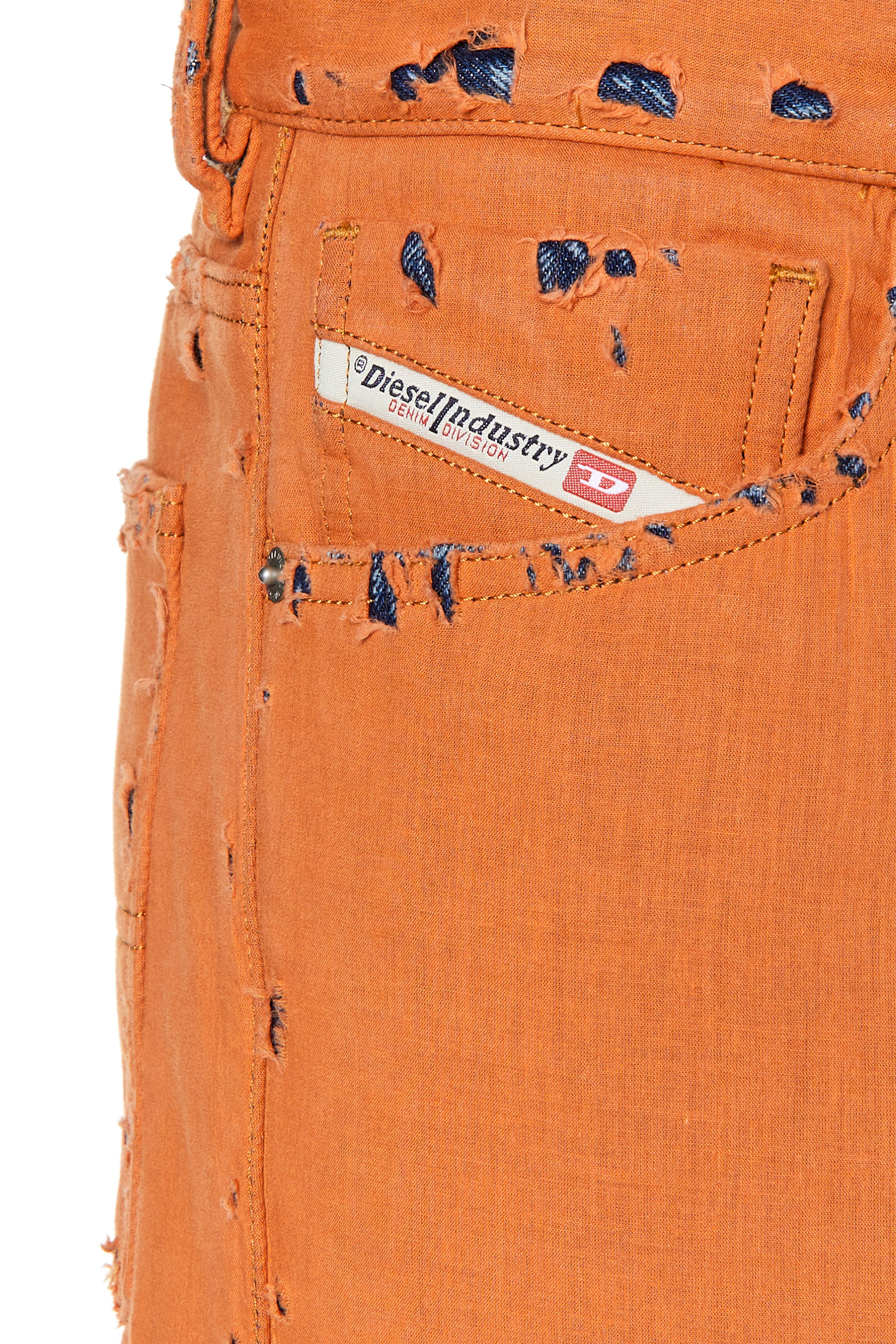 Diesel - Male's Straight Jeans 1995 D-Sark 007R5, Orange - 5