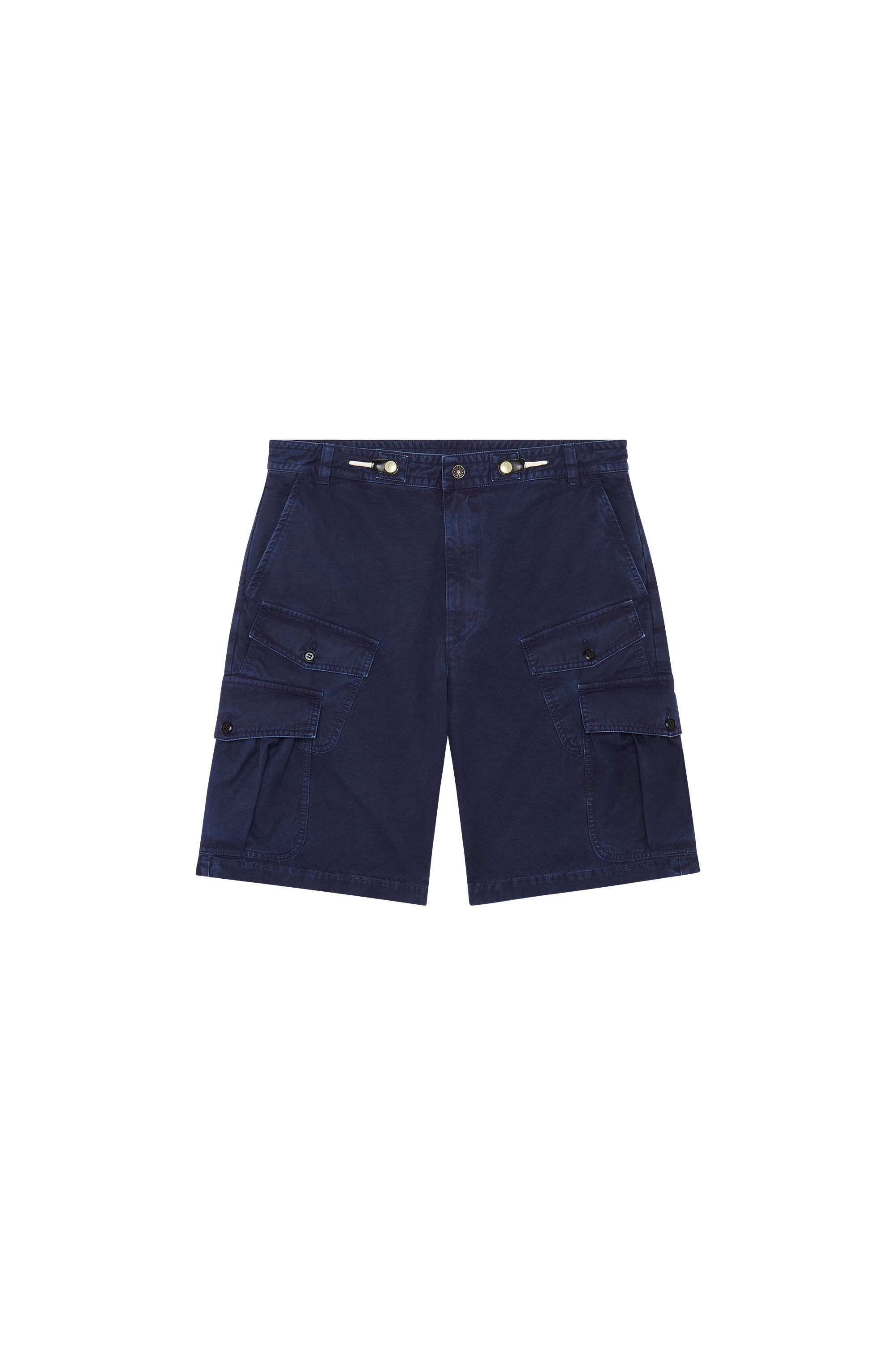 Diesel - P-JOFFE-SHO, Male's Cargo shorts in cotton twill in Blue - 2