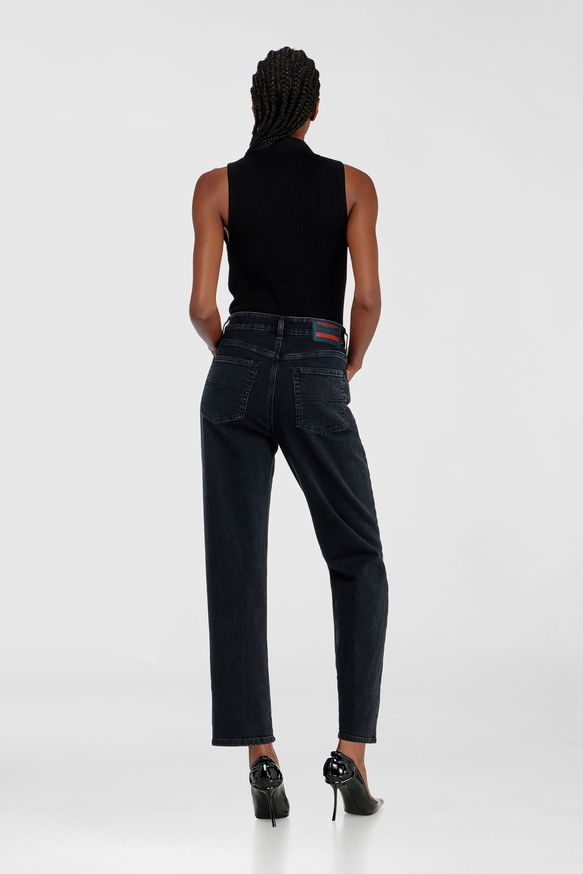 Diesel - Regular Jeans 1981 D-Went 09N89 Mujer, Negro/Gris oscuro - 3