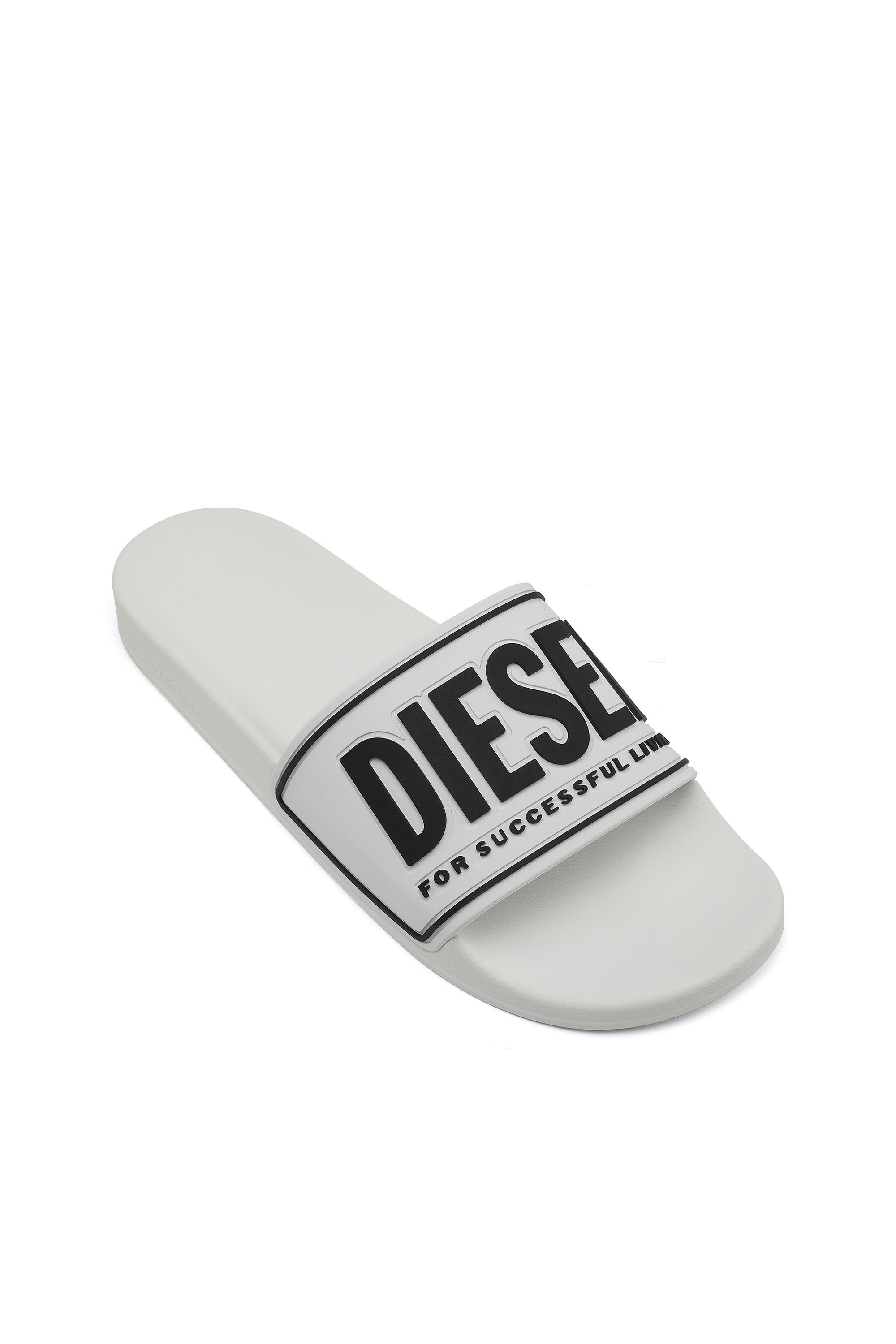 ◆DIESEL◆ SA Mayemi Slide Blue Y02801P4441H5215 Y02801P4441 Women's Sa-Slide D-Denim slides with embossed strap | Blue