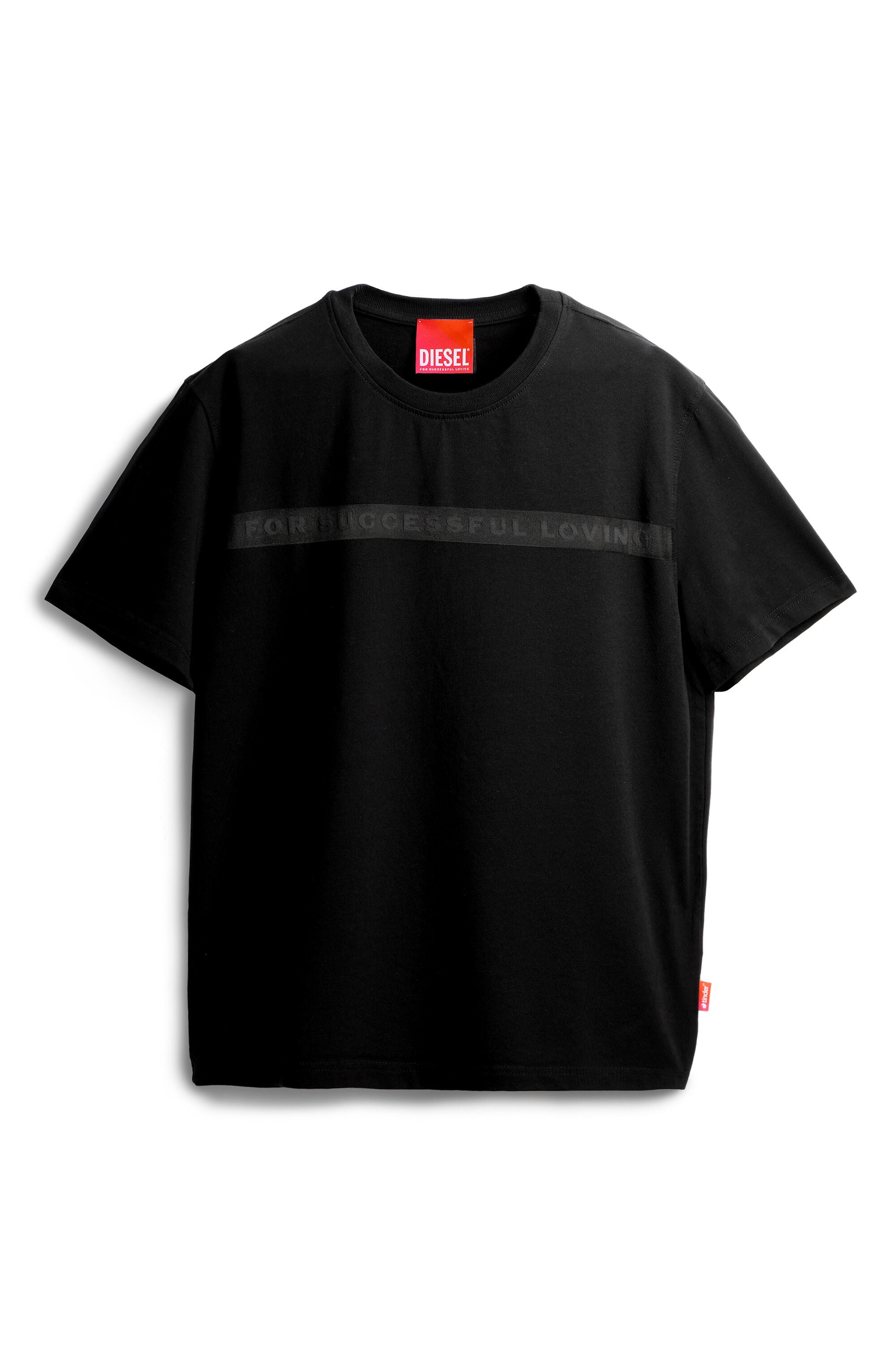Women's T-shirt with For Successful Loving logo | Black | Diesel