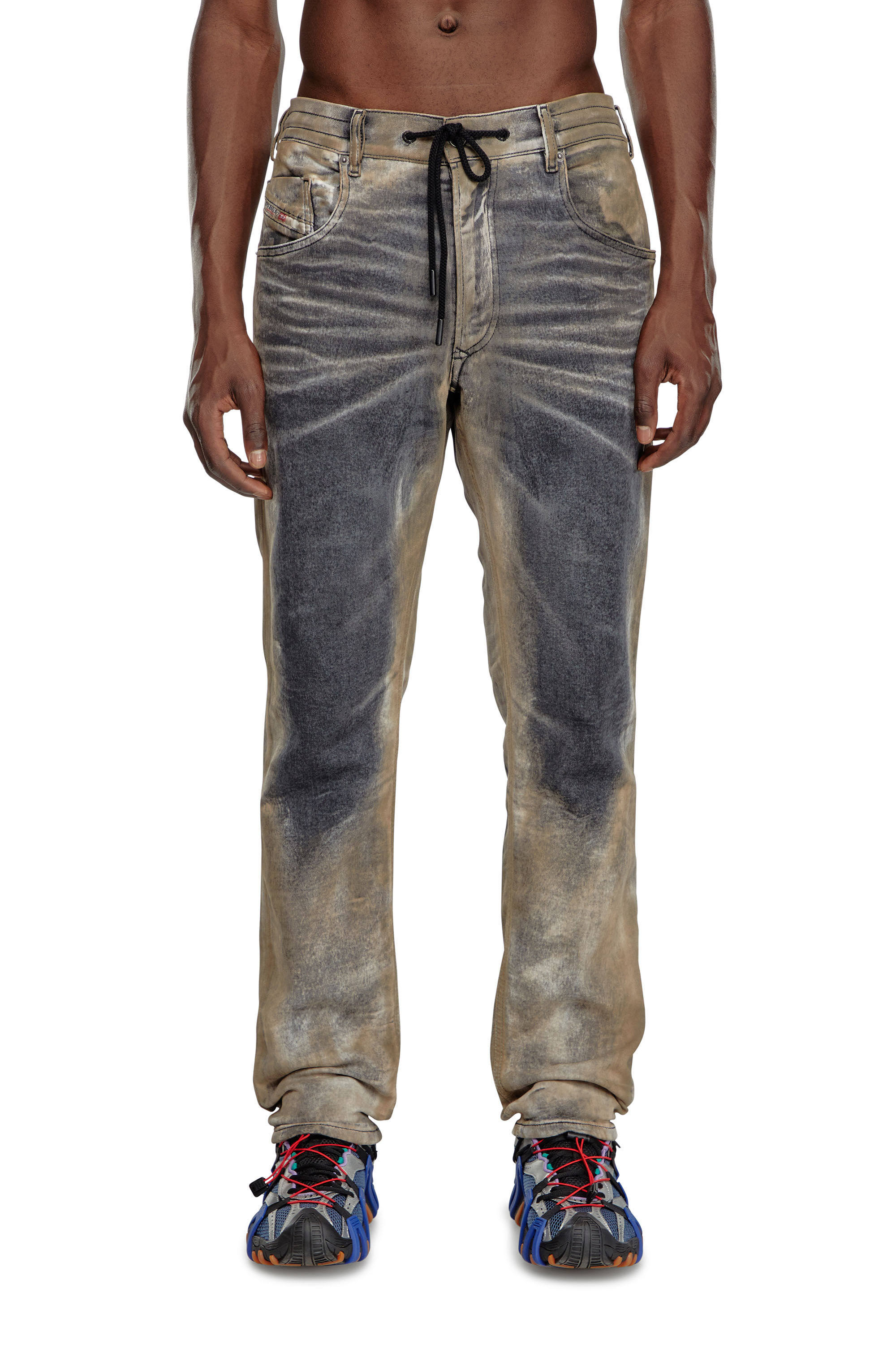 Diesel - Male's Regular 2030 D-Krooley Joggjeans® 068NP, Black/Dark Grey - 3