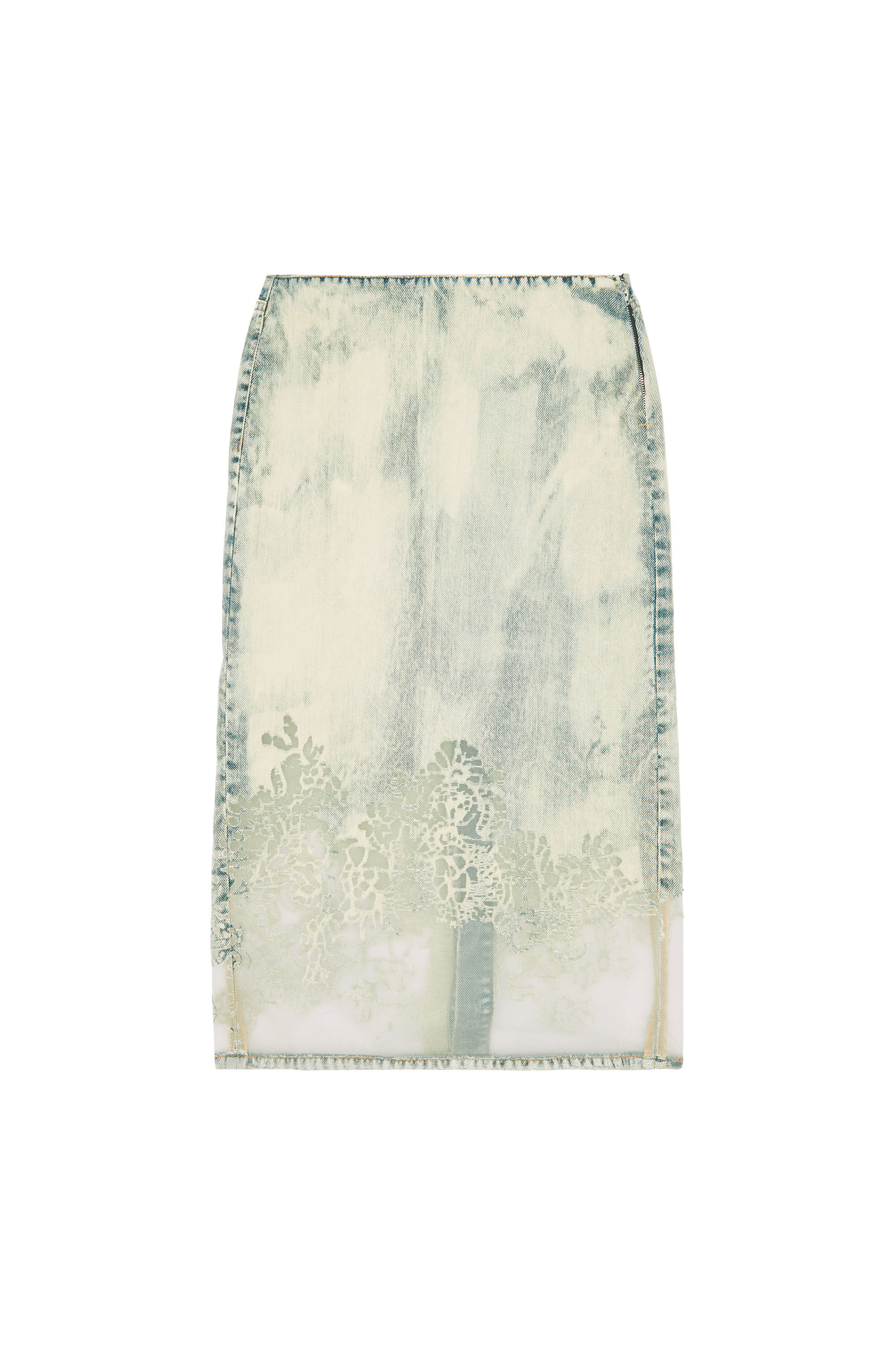 DE-PRA-FSC Woman: Midi skirt in lace denim | Diesel