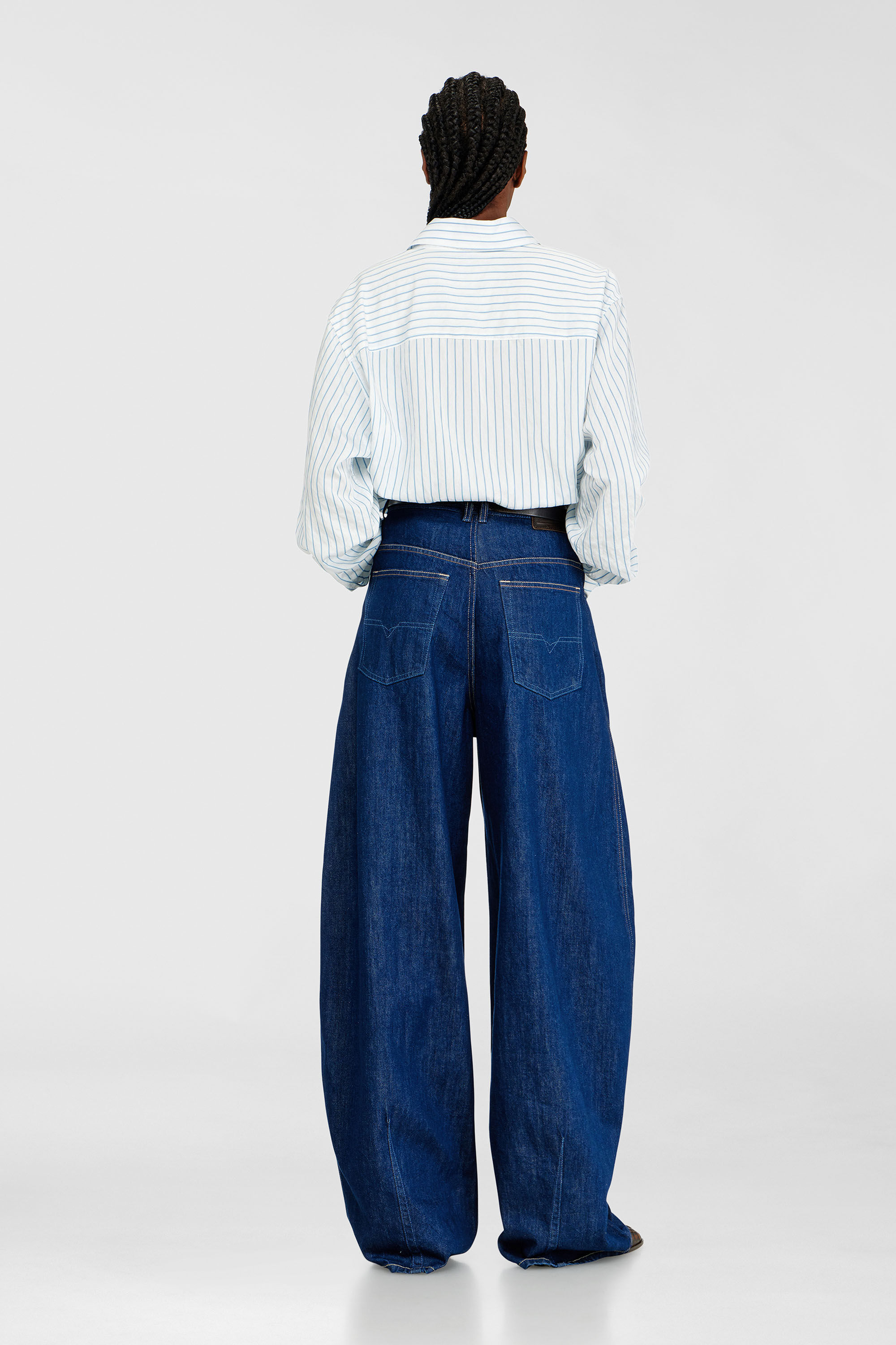 Diesel - Relaxed Jeans 1987 D-Khelz 09Q09 Mujer, Azul Oscuro - 3