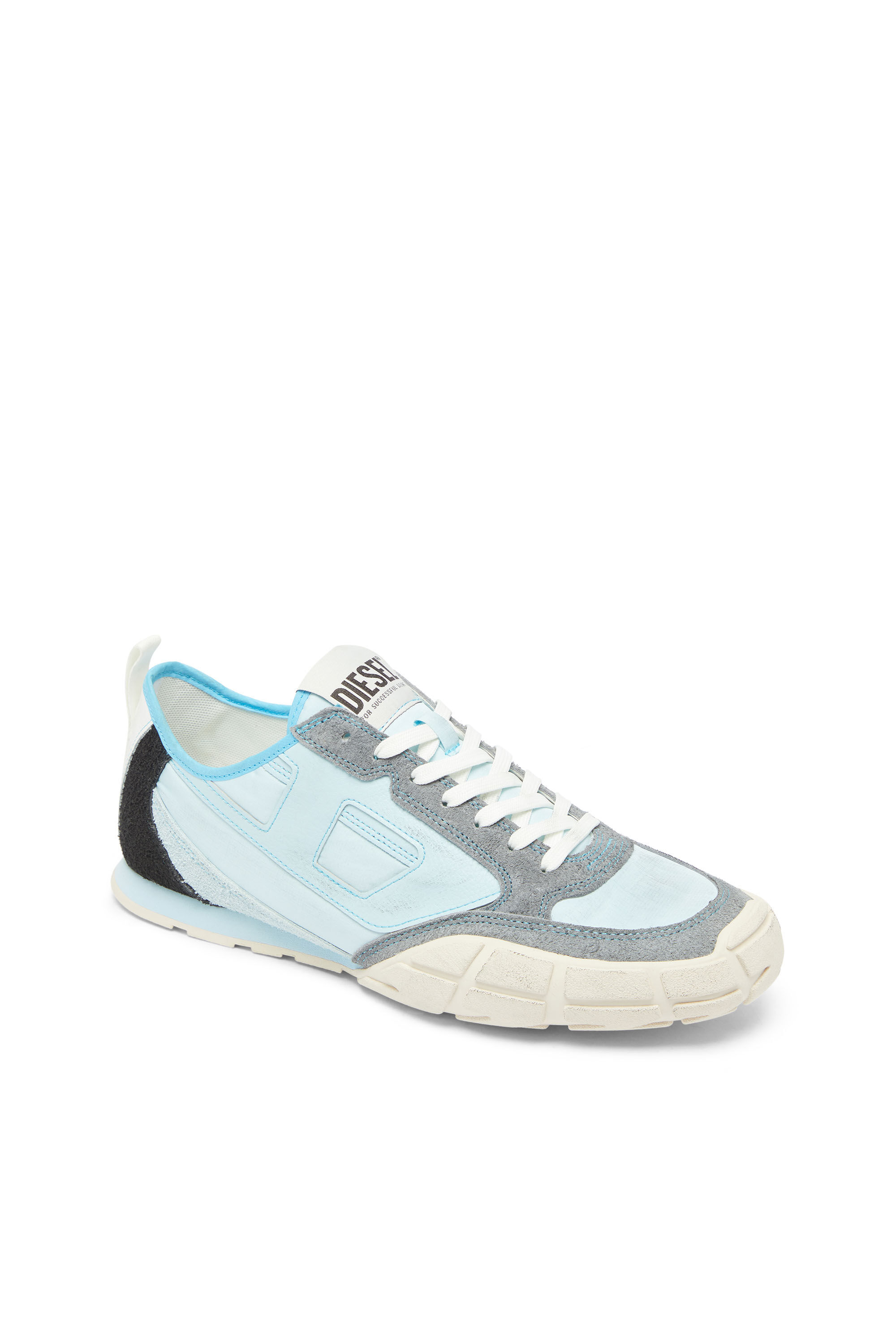 Diesel - S-PAGODHA LOW, S-Pagodha - Baskets en cuir et nylon Homme in Bleu - 6