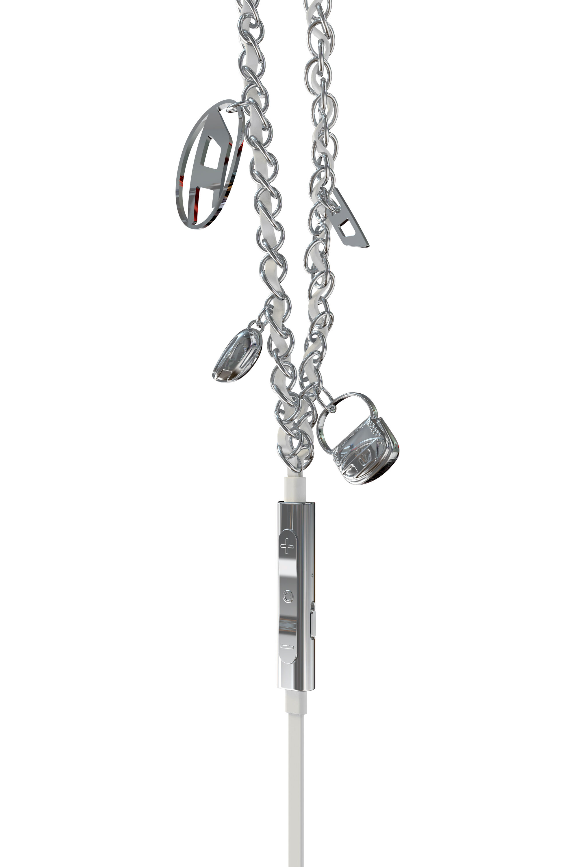 Diesel - 60458  WIRED EARBUDS WIRED EARBUDS, Unisex's Silver Wired Earbuds with USB-C in Silver - 4