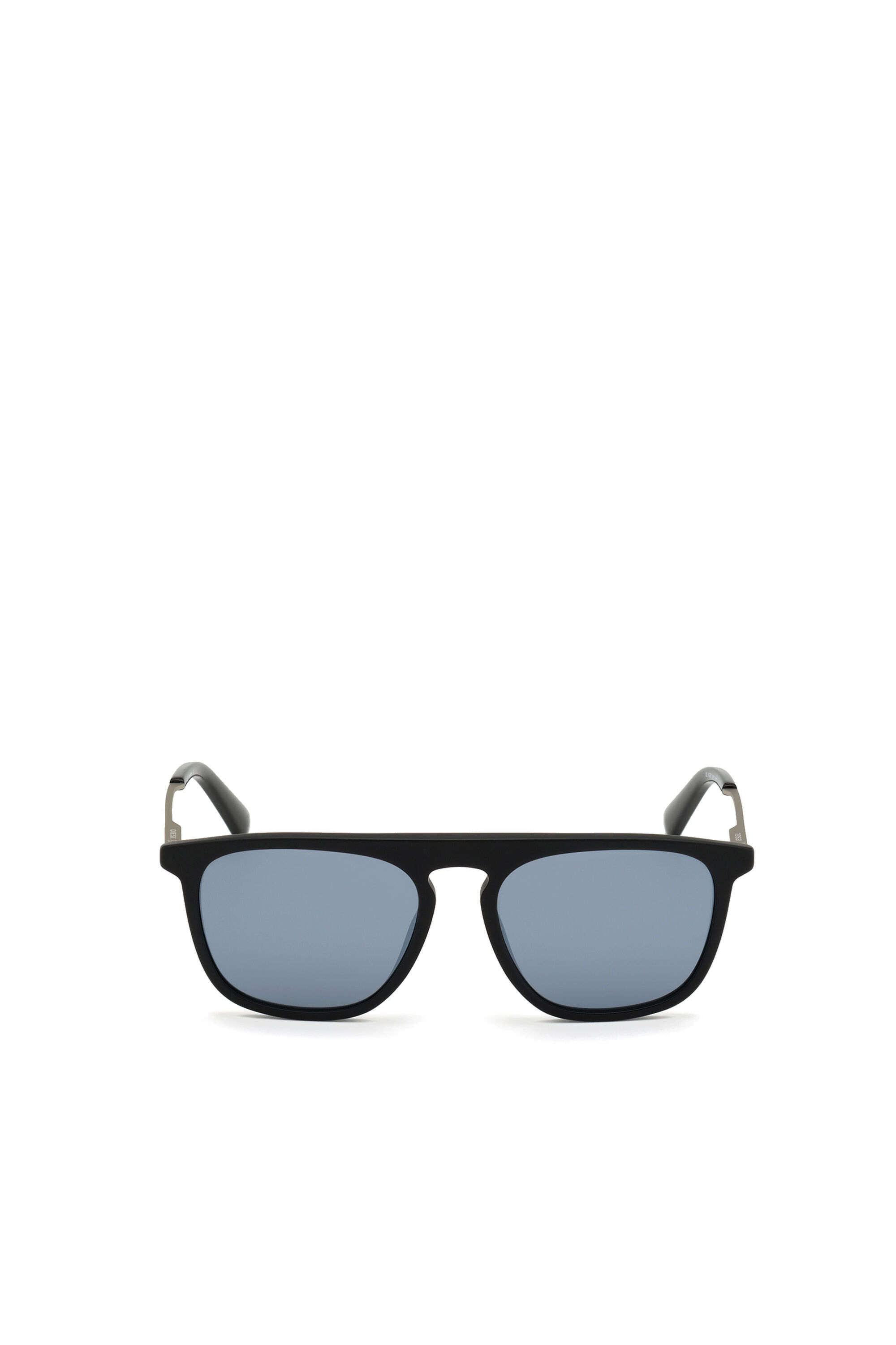 Diesel - DL0297, Gafas cuadradas en metal y acetato Hombre in Negro - 1