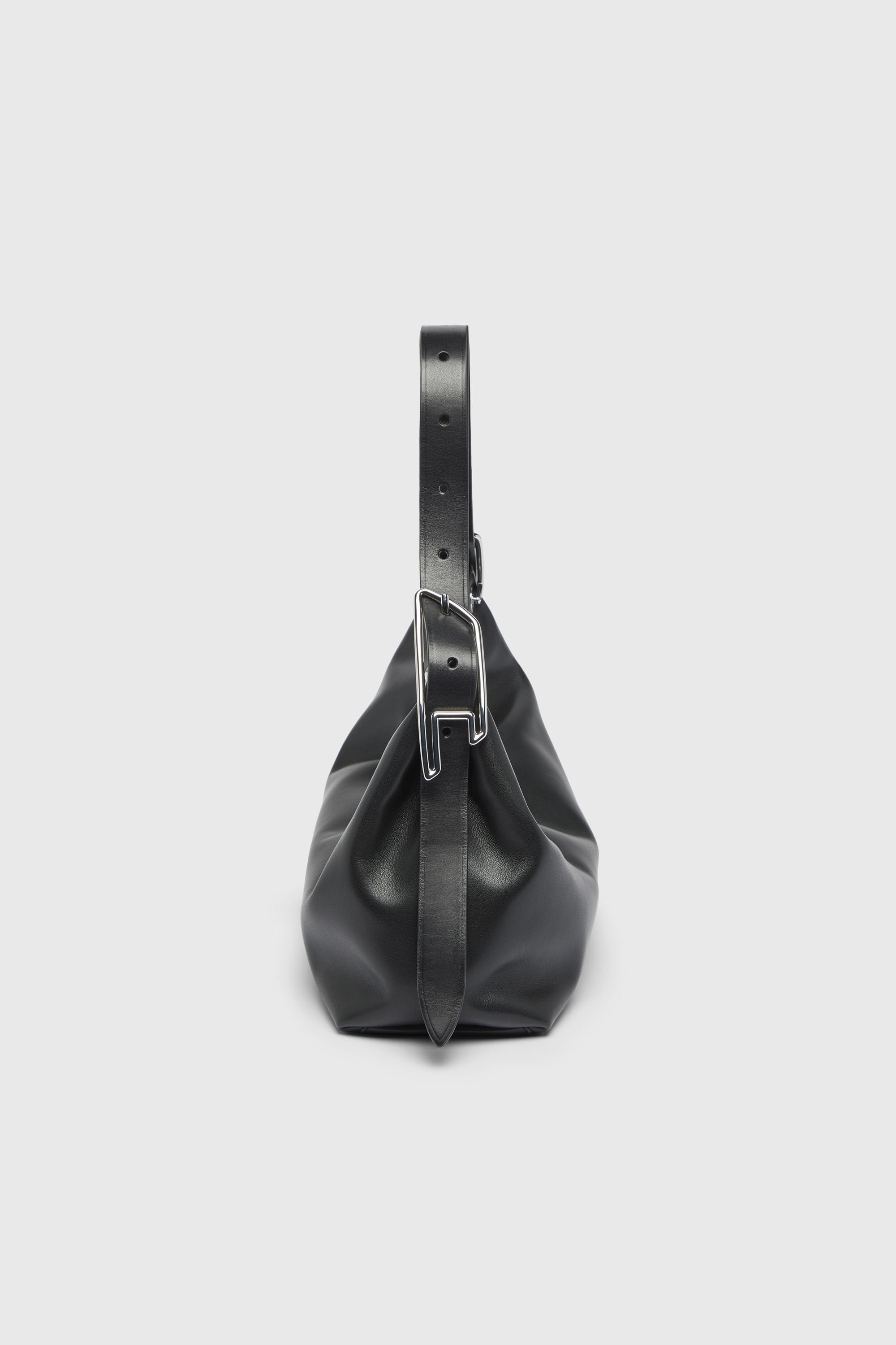Diesel - D-LINE HOBO S, D-Line-Bolso de hombro en cuero Mujer in Negro - 5