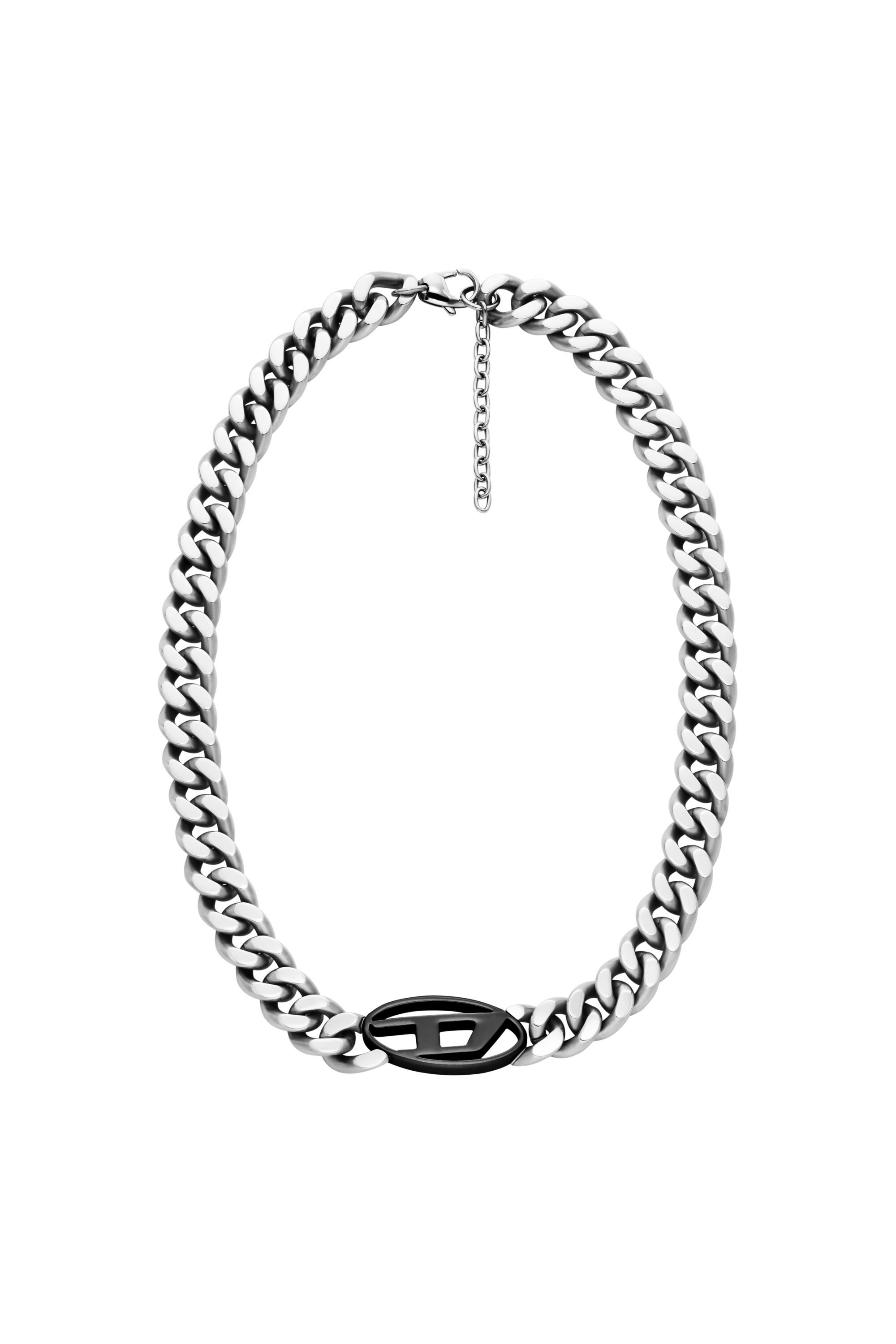 Women's Two-tone stainless steel chain necklace | Silver | Diesel