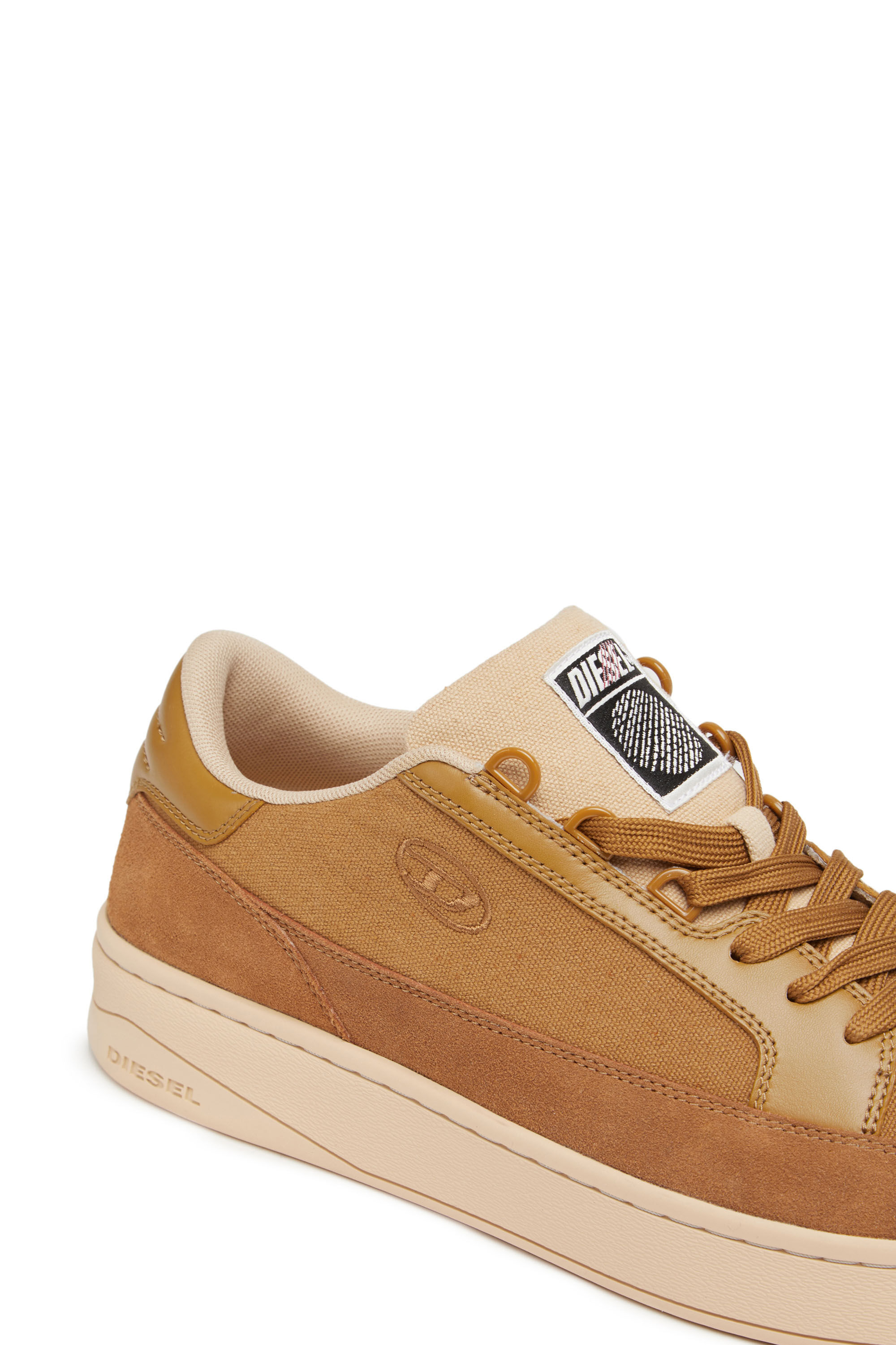 Diesel - S-SINNA LOW, Male's S-Sinna Low - Sneakers in canvas and action leather in Light Brown - 6