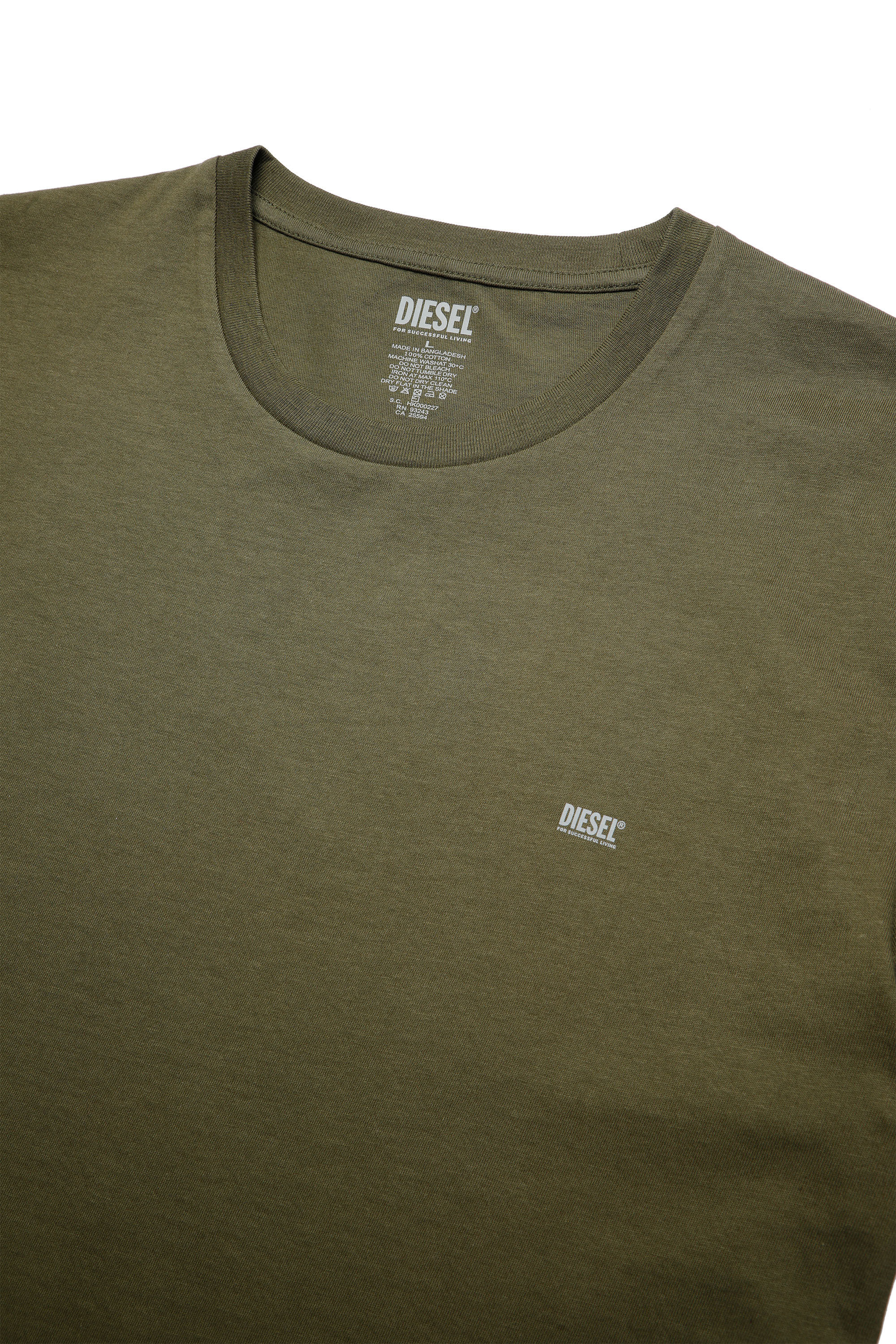 Diesel - UMTEE-RANDAL-TUBE-TWOPACK, Male's Two-pack of T-shirts with logo print in Blue/Green - 3