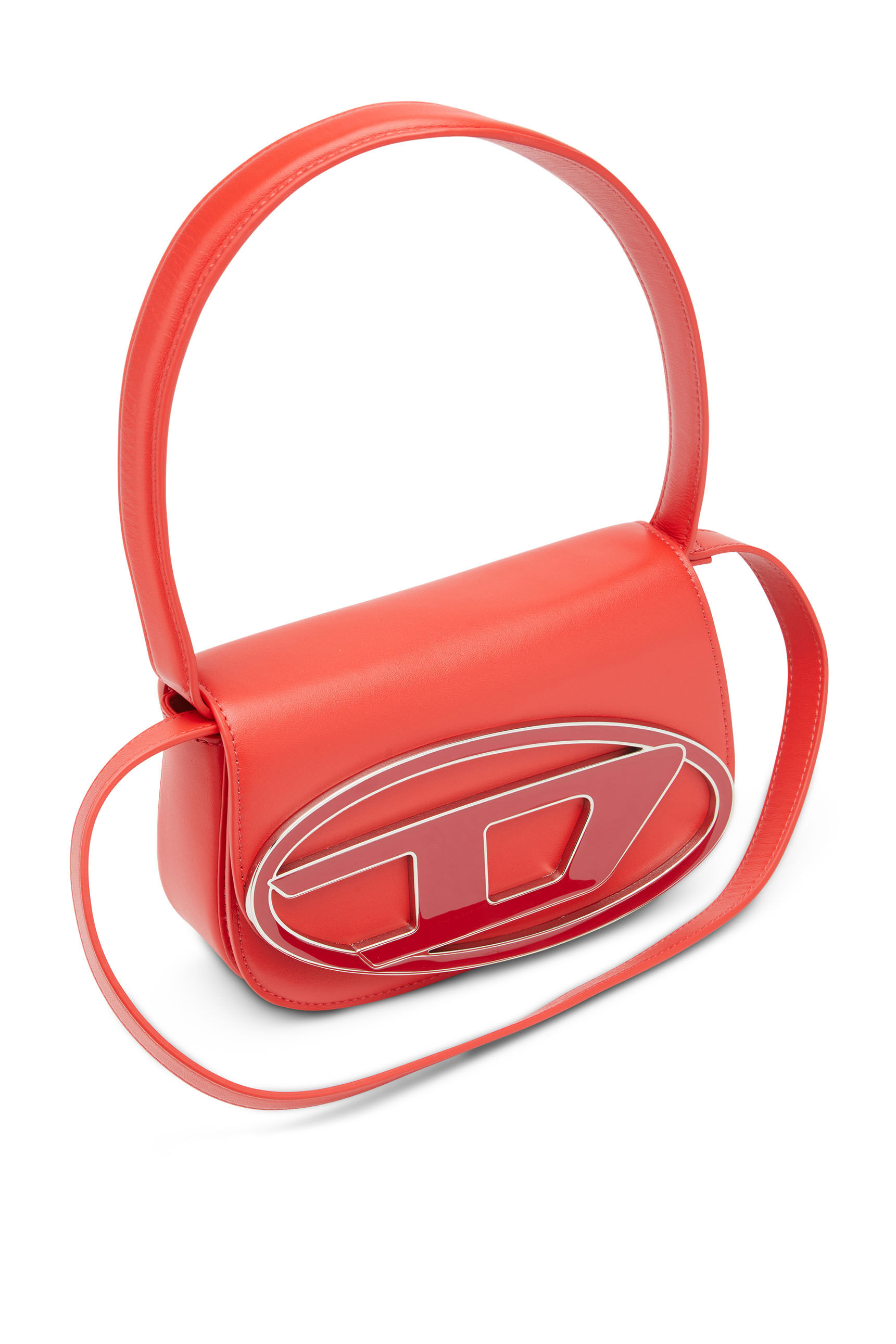 Diesel - 1DR, Female's 1DR-Iconic shoulder bag in nappa leather in Red - 5
