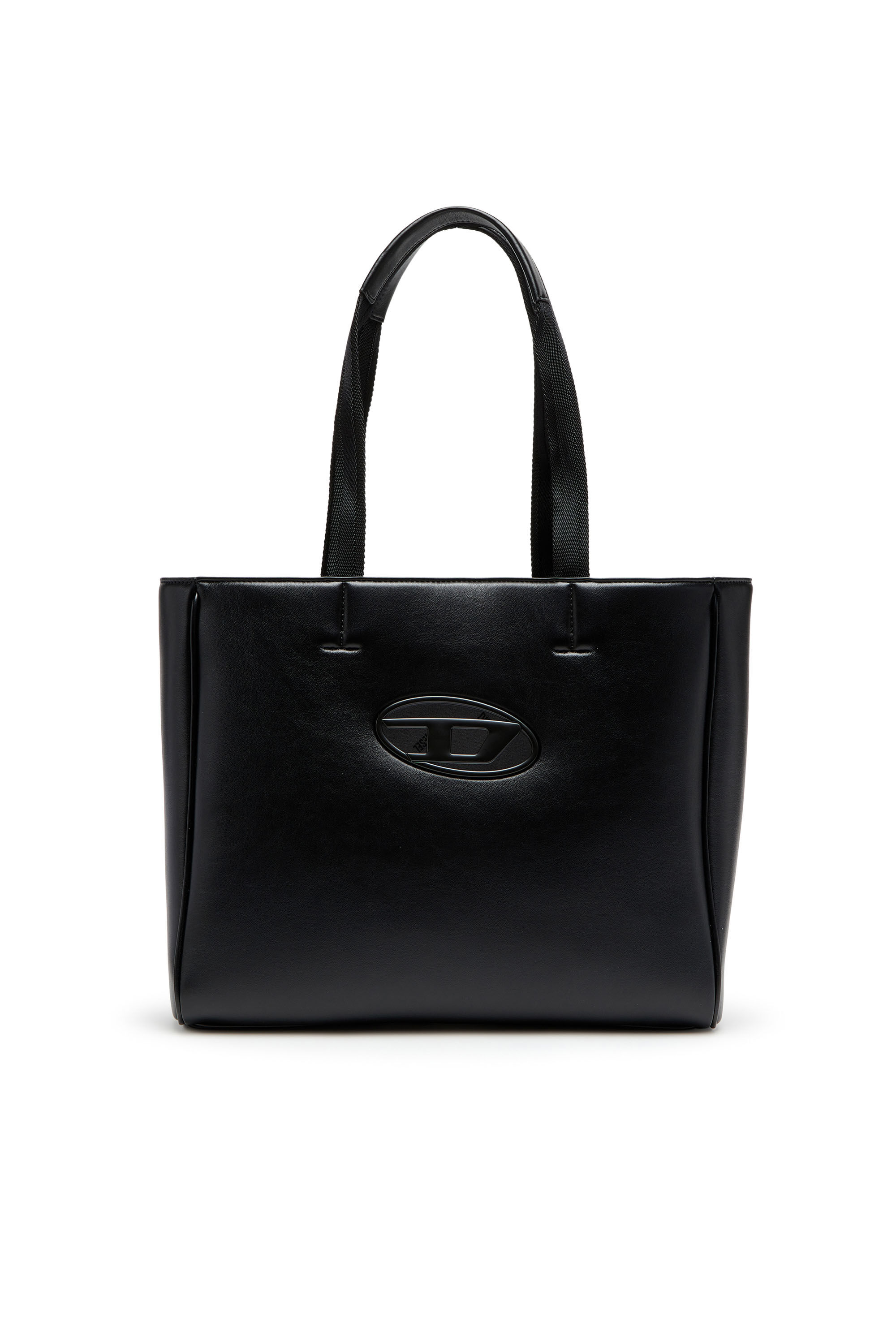 DIESEL Holi-D Shopper Ew トートバッグ Women's Holi-D-Square shopper in bonded neoprene | Black | Diesel