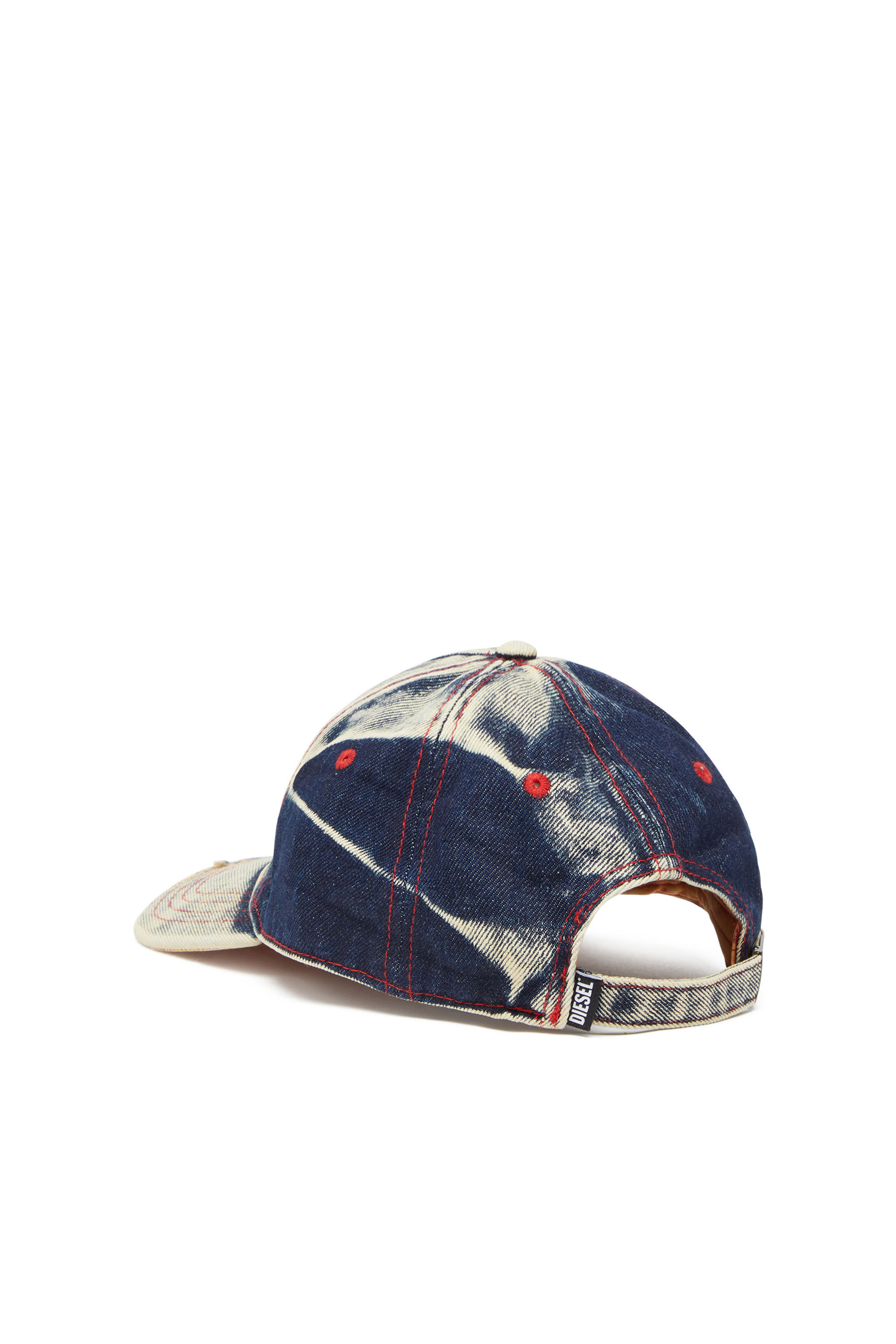 Diesel C-Seymon Treated Denim デニム ベースボールキャップ C-SEYMON Man: Baseball cap in treated denim, D logo | Diesel