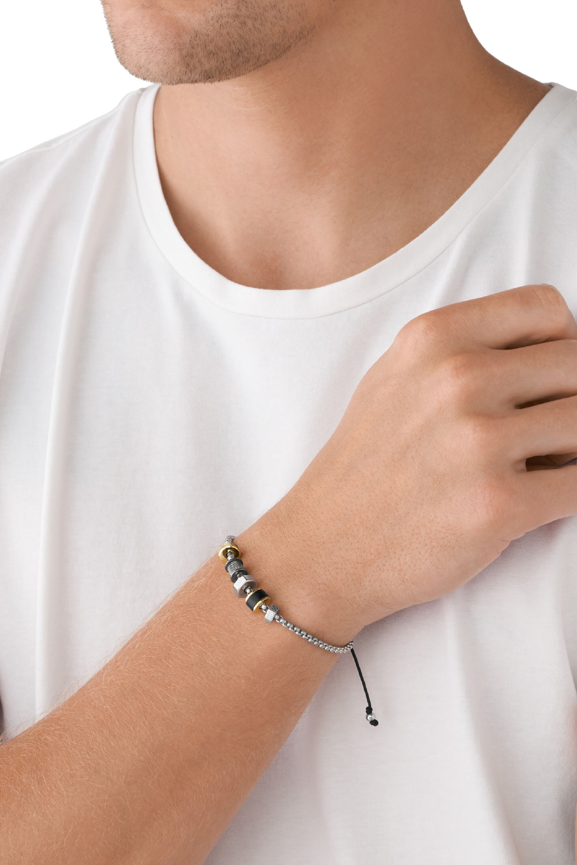 Diesel - DX1392, Male's Stainless steel chain bracelet in Silver - 3