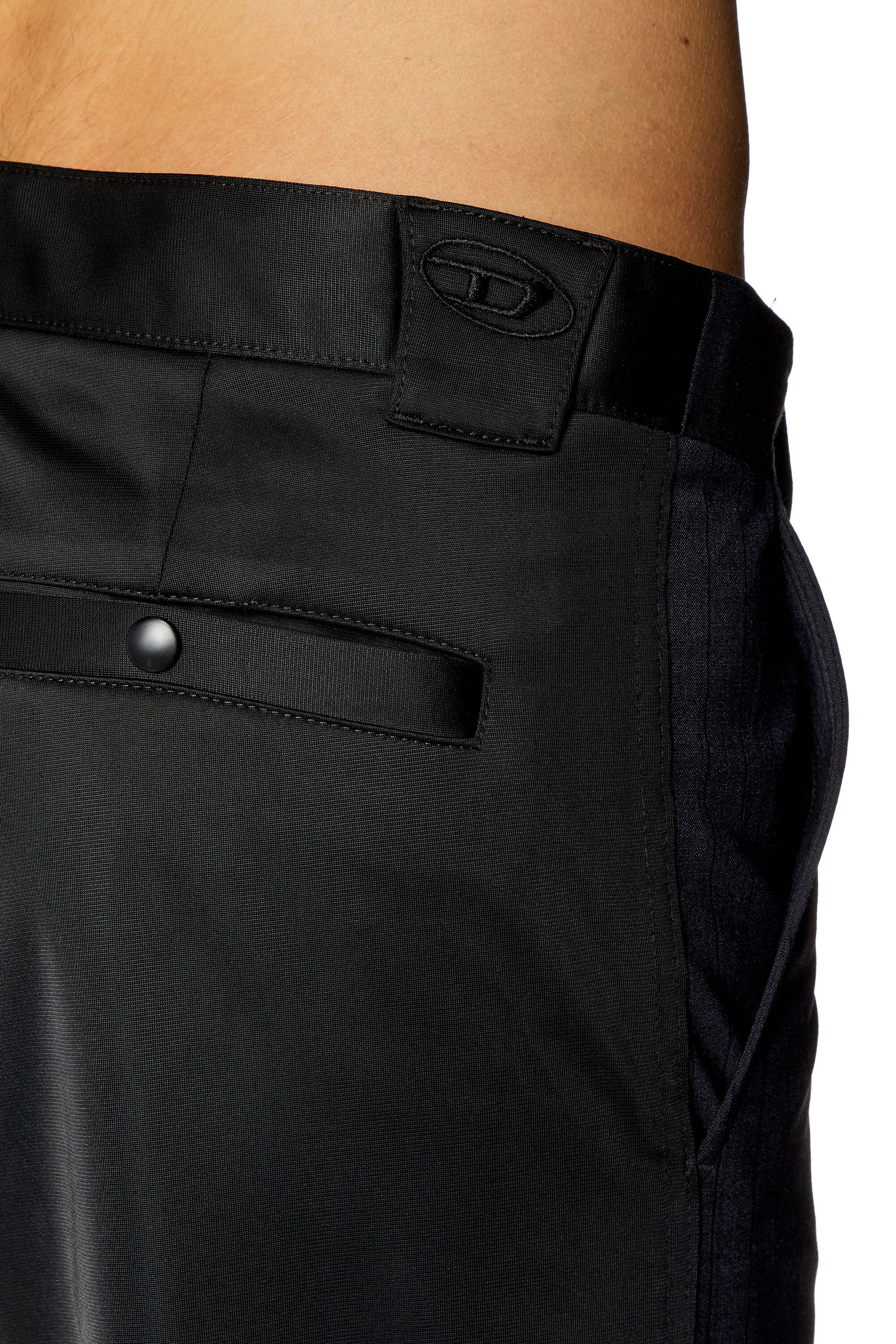 Diesel - P-WIRE, Pantalon hybride à fines rayures Homme in Gris - 4